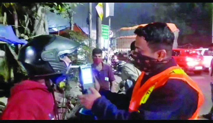 In past 3 days, about 600 booked for violating traffic norms in the city In past 3 days, about 600 booked for violating traffic norms in the city