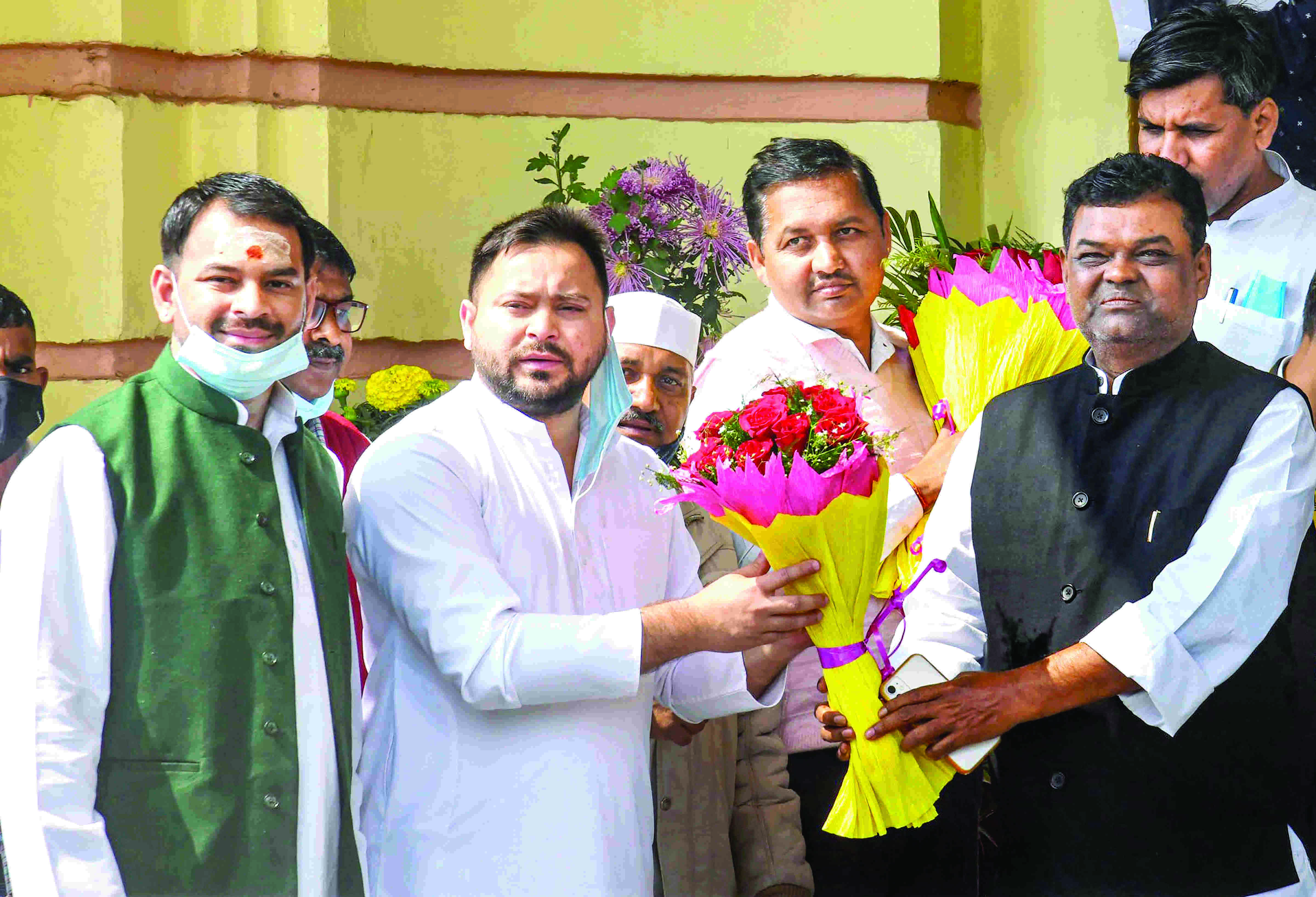 Bihar Assembly Budget session starts on a stormy note, Oppn protests communalism Bihar Assembly Budget session starts on a stormy note, Oppn protests communalism