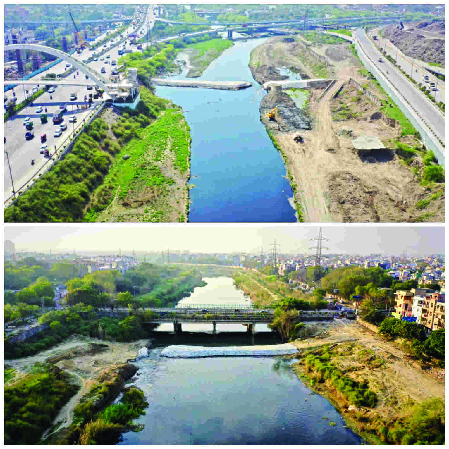 Low checkdams on drains reducing pollution in Yamuna, show 1st tests Low checkdams on drains reducing pollution in Yamuna, show 1st tests