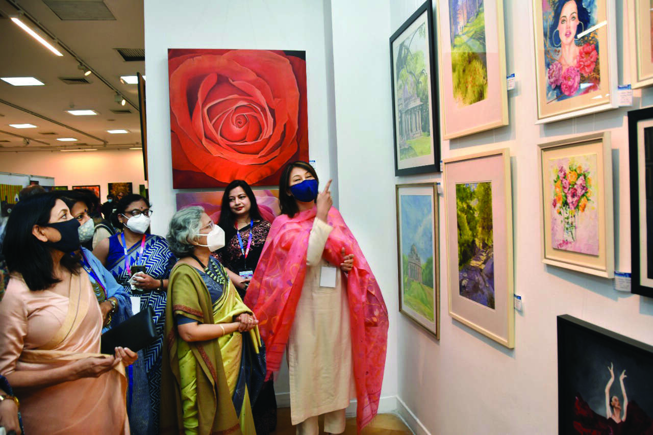 The Olive Expressions showcases their artwork at Awadh Art Festival