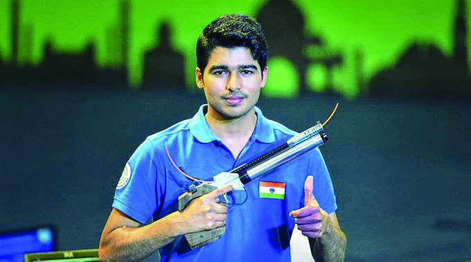 Saurabh Chaudhary wins gold in ISSF World Cup in Cairo Saurabh Chaudhary wins gold in ISSF World Cup in Cairo