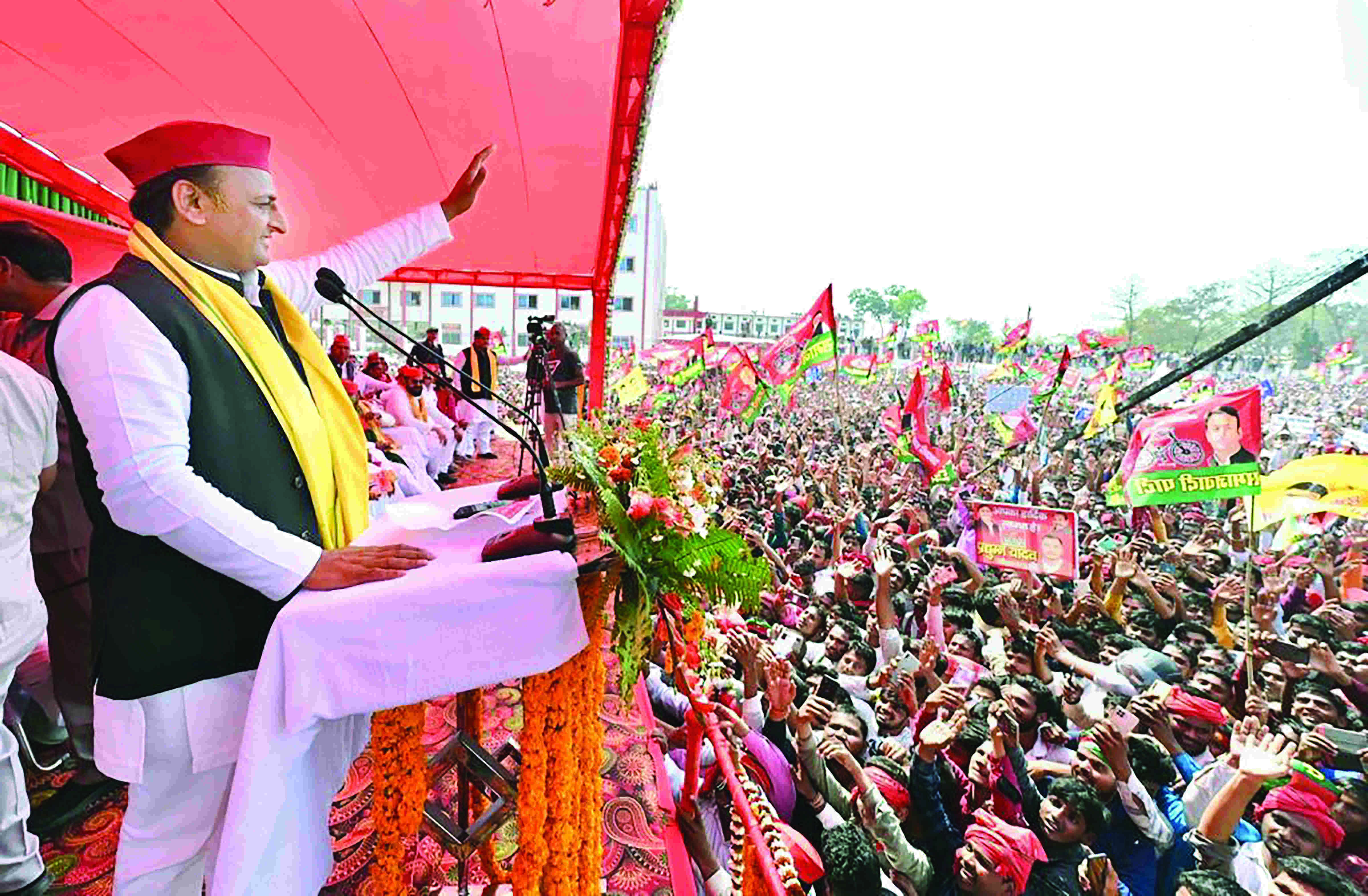 Akhilesh: UP polls to save Constitution and democracy Akhilesh: UP polls to save Constitution and democracy