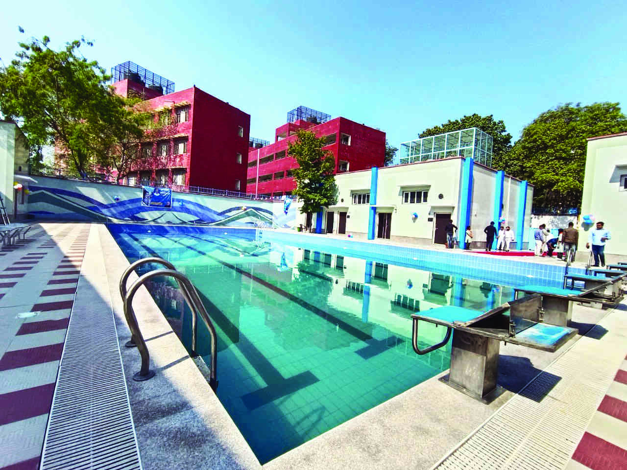 Sisodia inaugurates swimming pools at 2 Delhi govt schools Sisodia inaugurates swimming pools at 2 Delhi govt schools