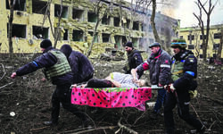Attack on Ukrainian hospital draws outrage as talks stall