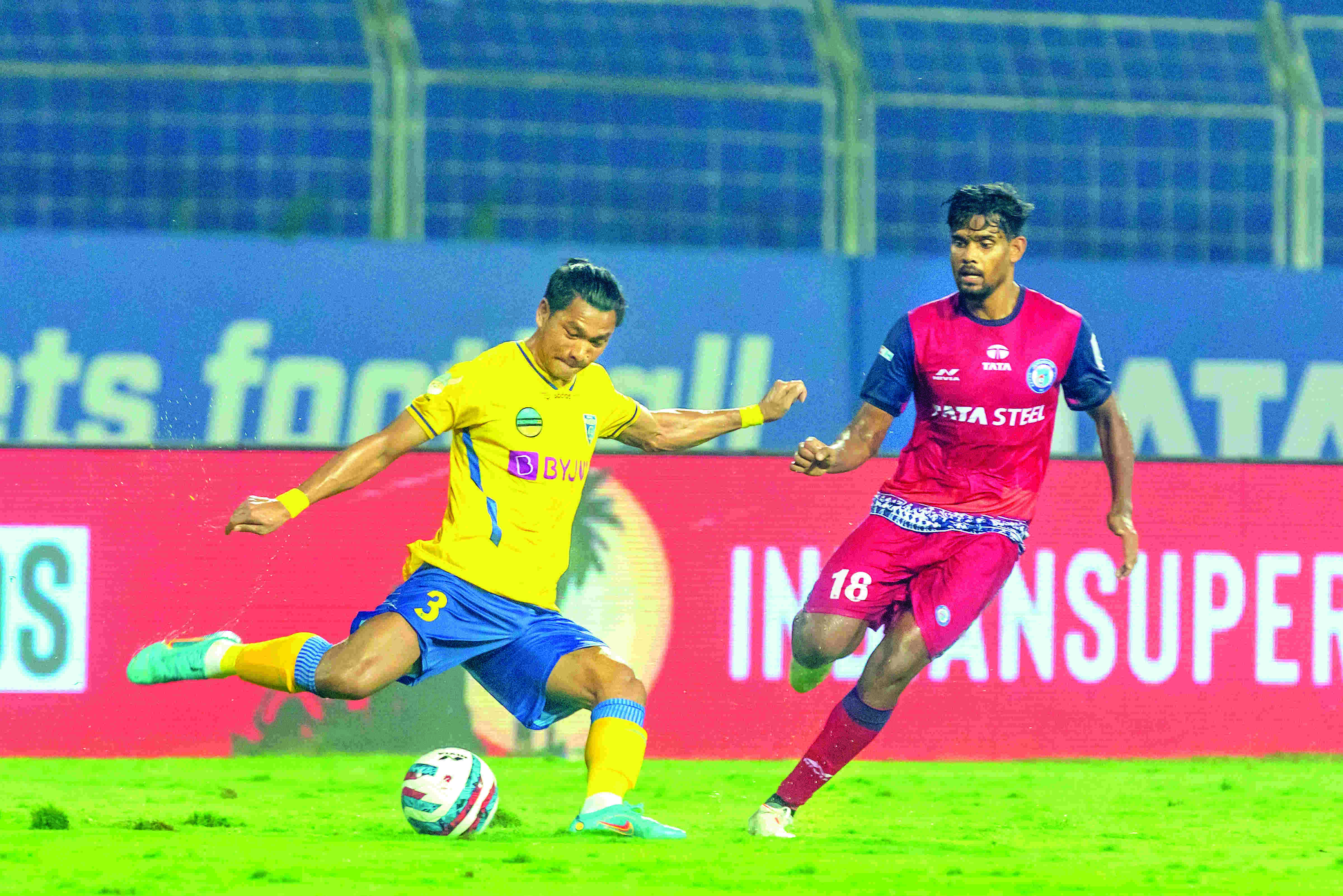 ISL: Sahal goal helps Kerala take upper hand over Jamshedpur ISL: Sahal goal helps Kerala take upper hand over Jamshedpur