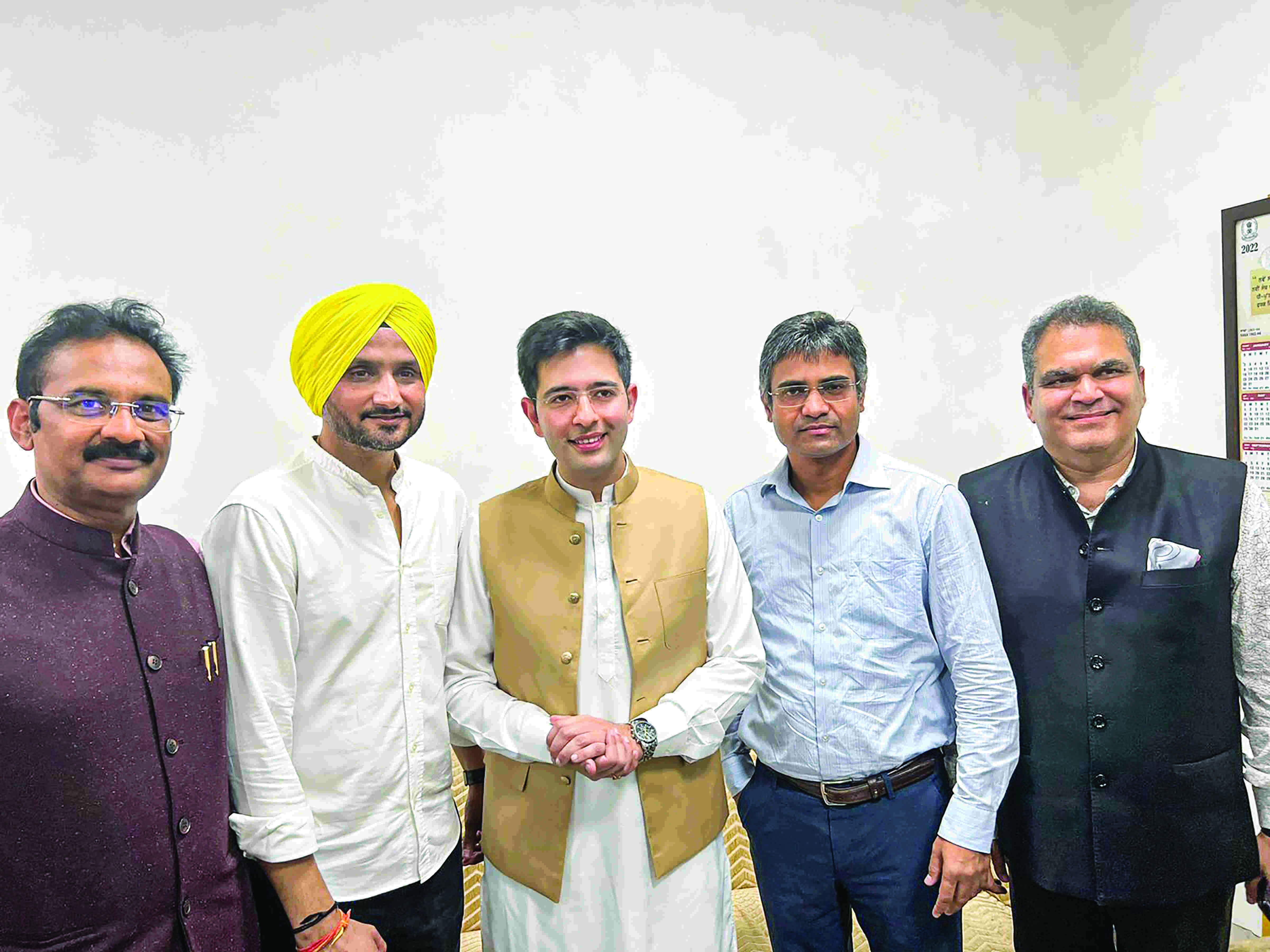 AAPs RS list includes Harbhajan, Raghav Chadha among 5 candidates