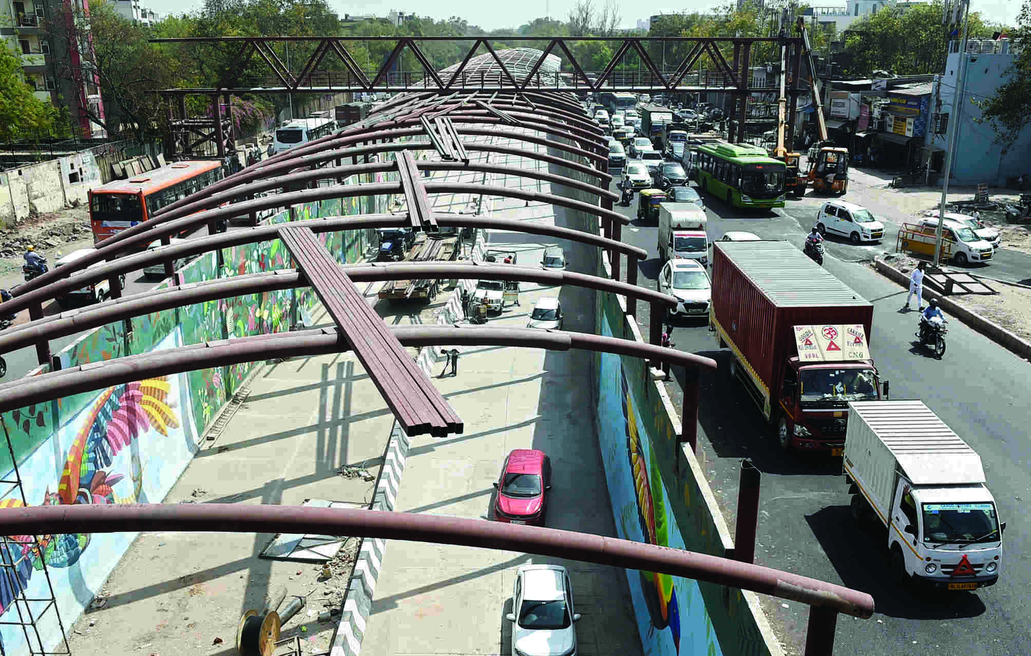 Ashram underpass finally opens for trial run in S Delhi Ashram underpass finally opens for trial run in S Delhi