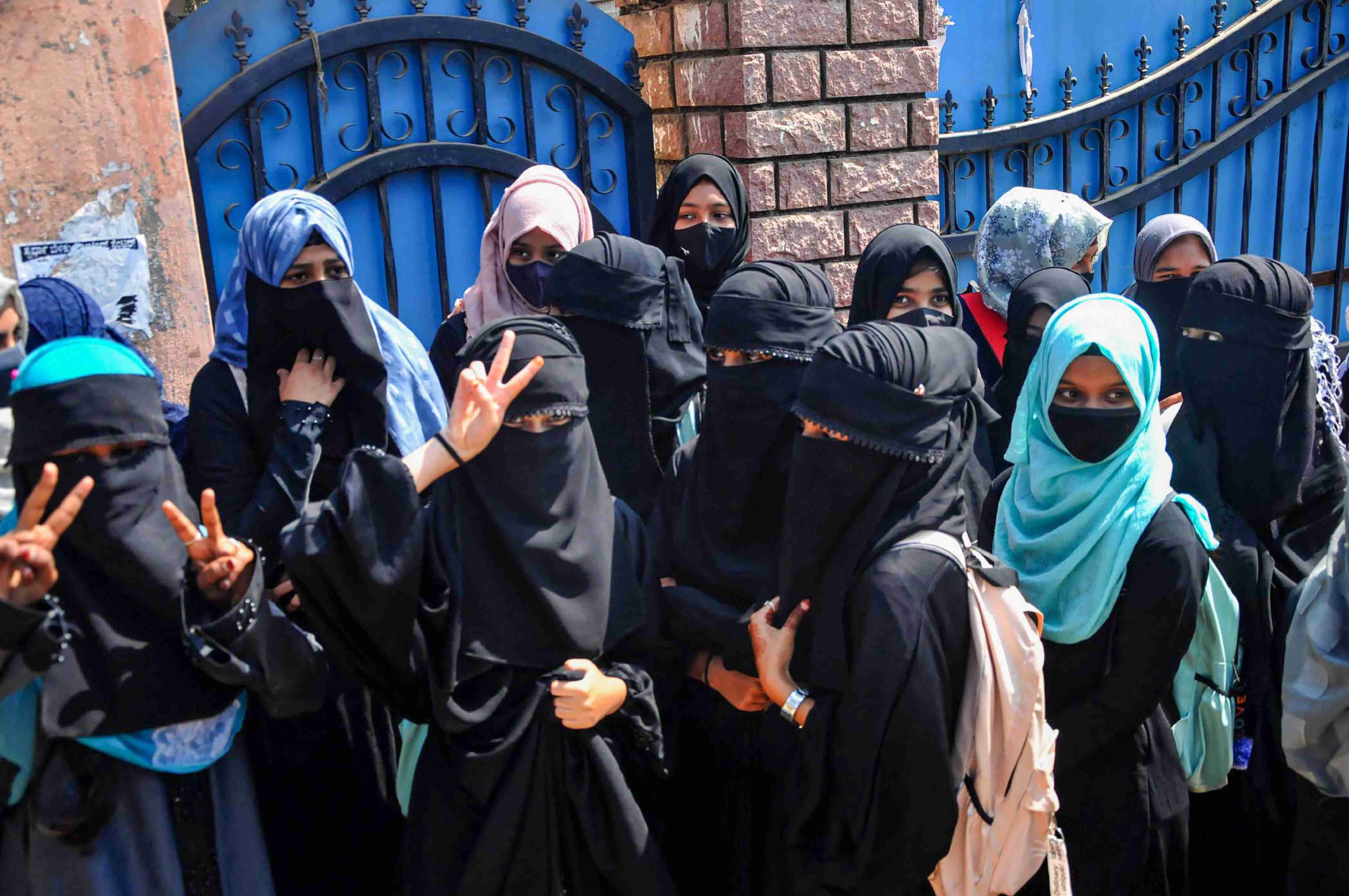 Hijab row: Personal info leak of six girl students figures in RS Hijab row: Personal info leak of six girl students figures in RS