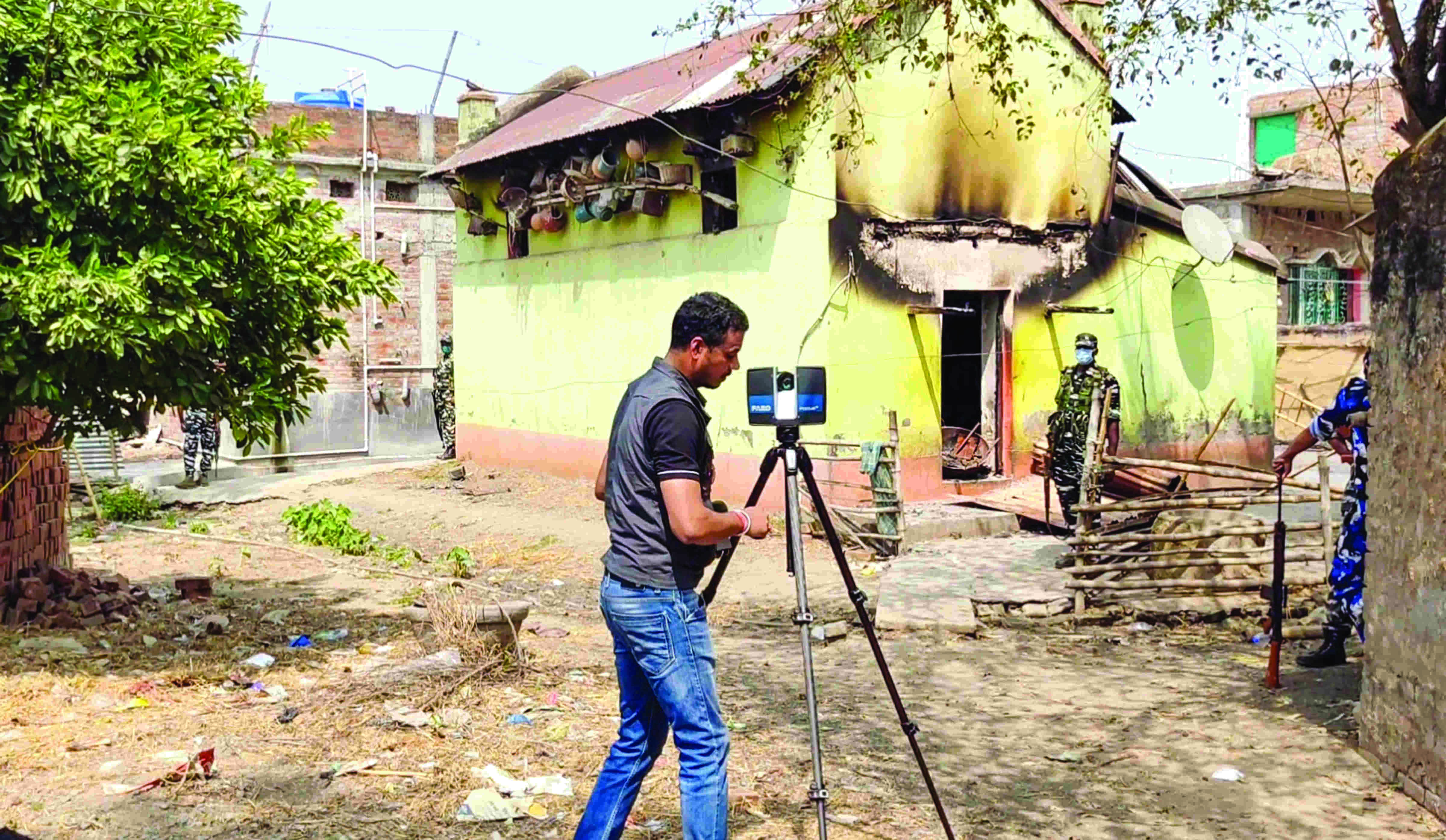 CBI starts probe, conducts 3D scanning of crime scene CBI starts probe, conducts 3D scanning of crime scene
