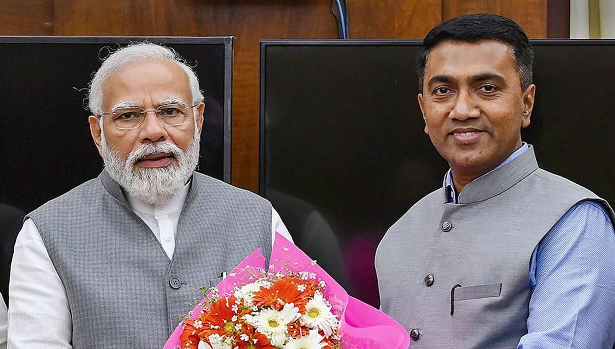 Pramod Sawant takes oath as Goa CM for 2nd term; PM Modi attends swearing-in ceremony