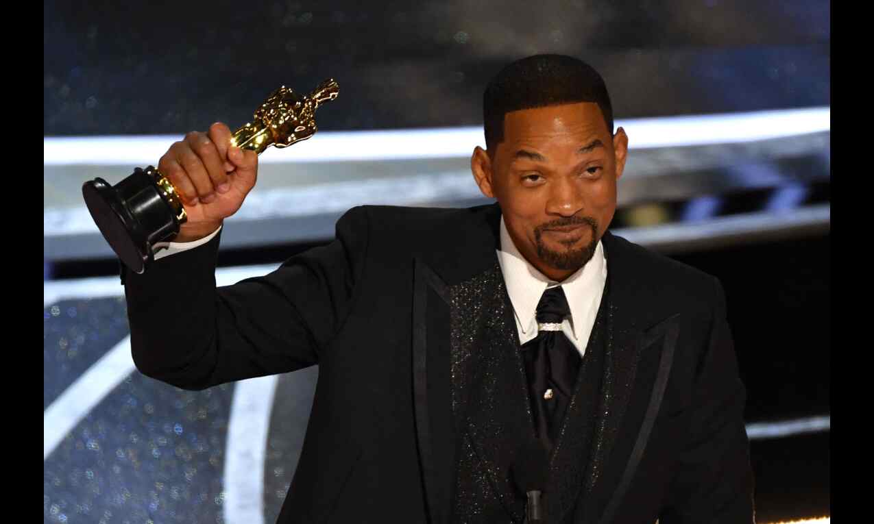 Will Smith wins best actor trophy at Oscars Will Smith wins best actor trophy at Oscars