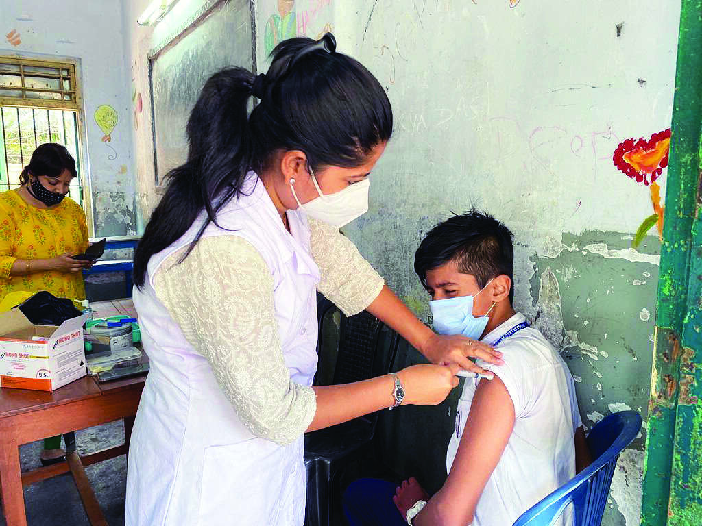 State jabs more than 11 lakh in 12-14 age group in one week State jabs more than 11 lakh in 12-14 age group in one week