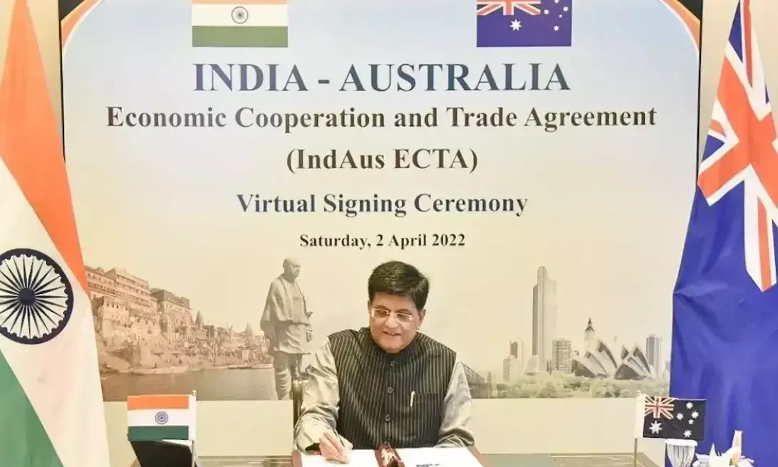 India, Australia ink economic cooperation and trade pact to boost ties India, Australia ink economic cooperation and trade pact to boost ties