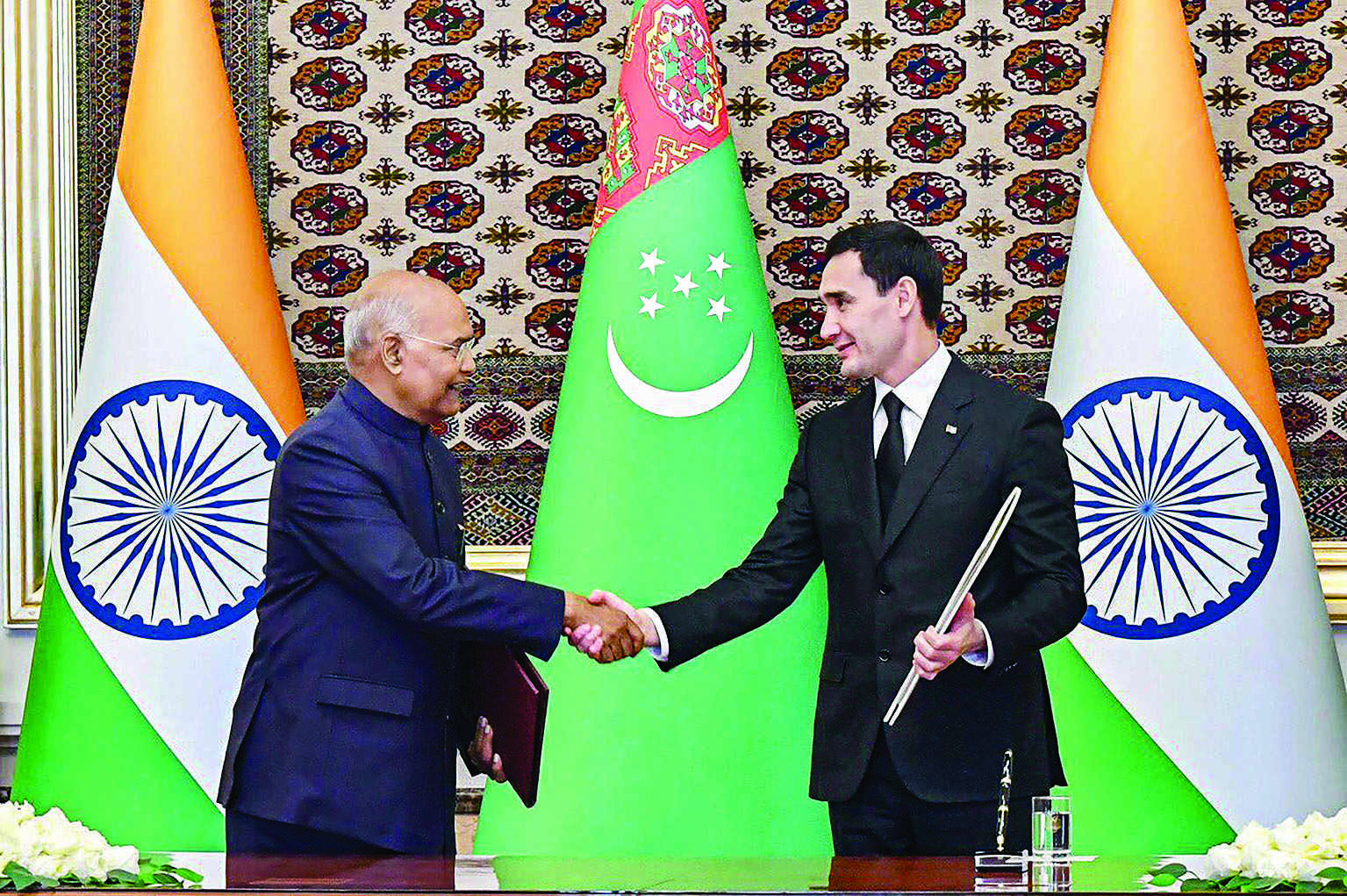 India, Turkmenistan sign 4 MoUs, agree to expand bilateral trade