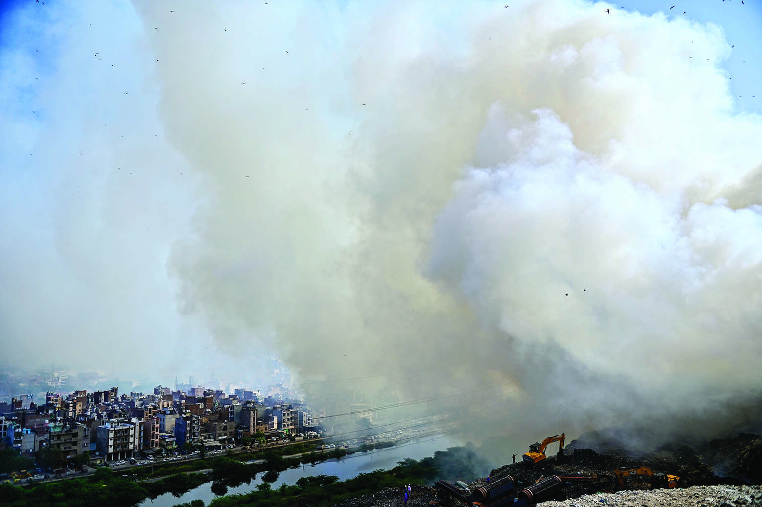 Ghazipur locals continue to gasp for fresh air Ghazipur locals continue to gasp for fresh air