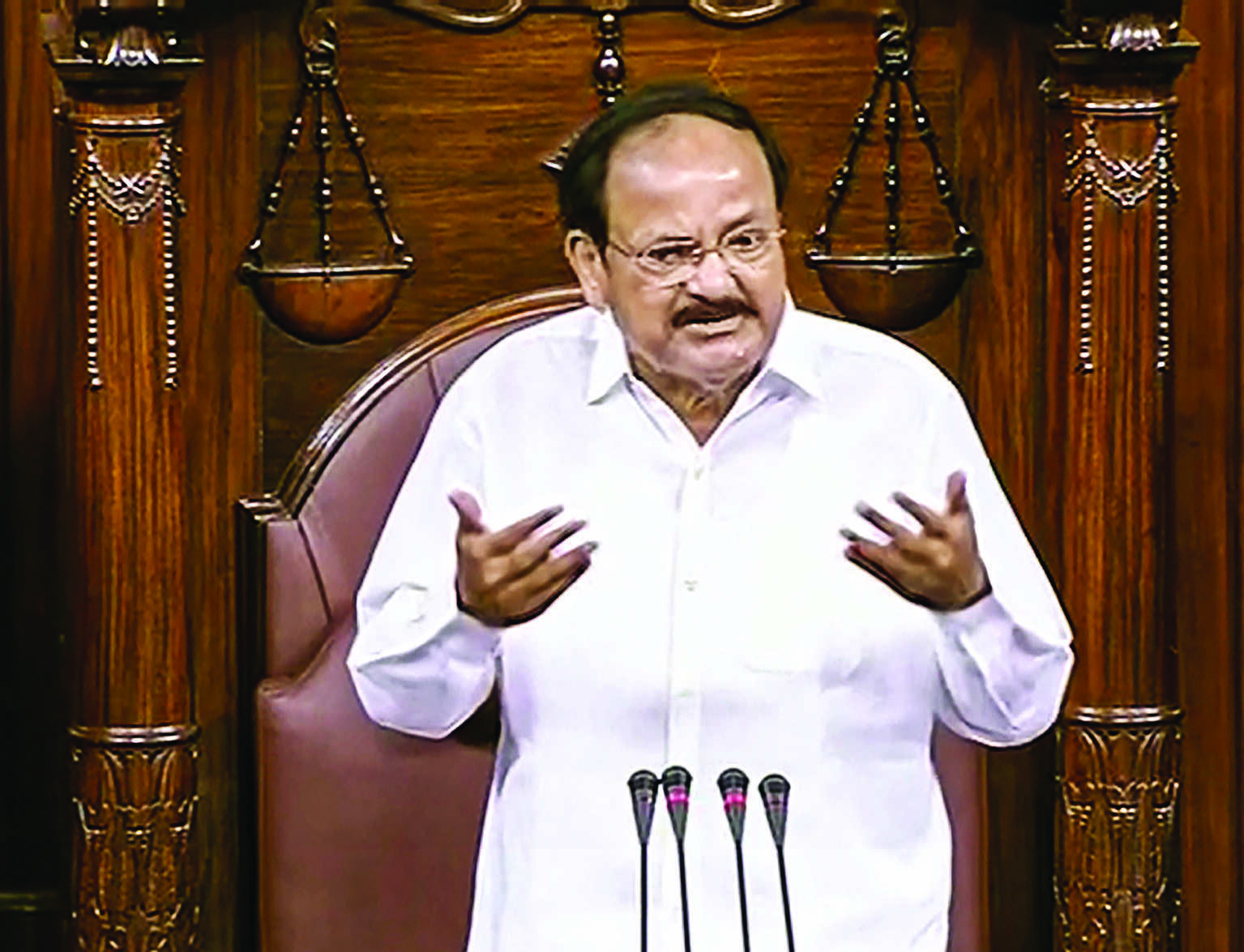 Curtains on Parliaments Budget Session; RS witnesses stormy scenes Curtains on Parliaments Budget Session; RS witnesses stormy scenes
