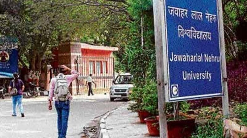 Security tightens at JNU to maintain peace: Police Security tightens at JNU to maintain peace: Police