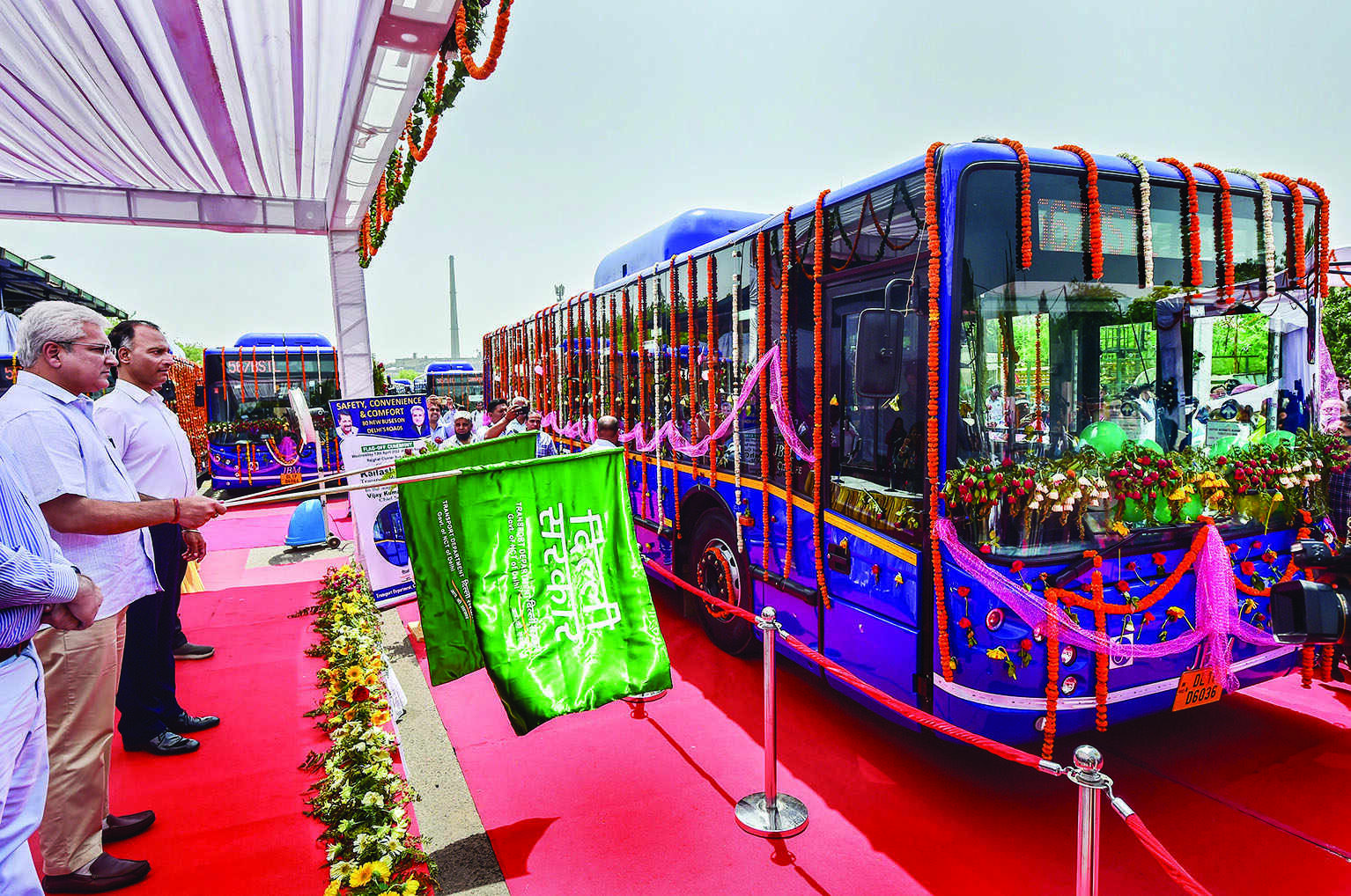 Flagged-off: Delhi govt adds 80 AC low-floor CNG buses to its fleet
