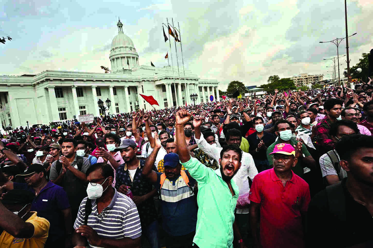1 dead, 12 hurt in Lanka as police open fire at protesters 1 dead, 12 hurt in Lanka as police open fire at protesters
