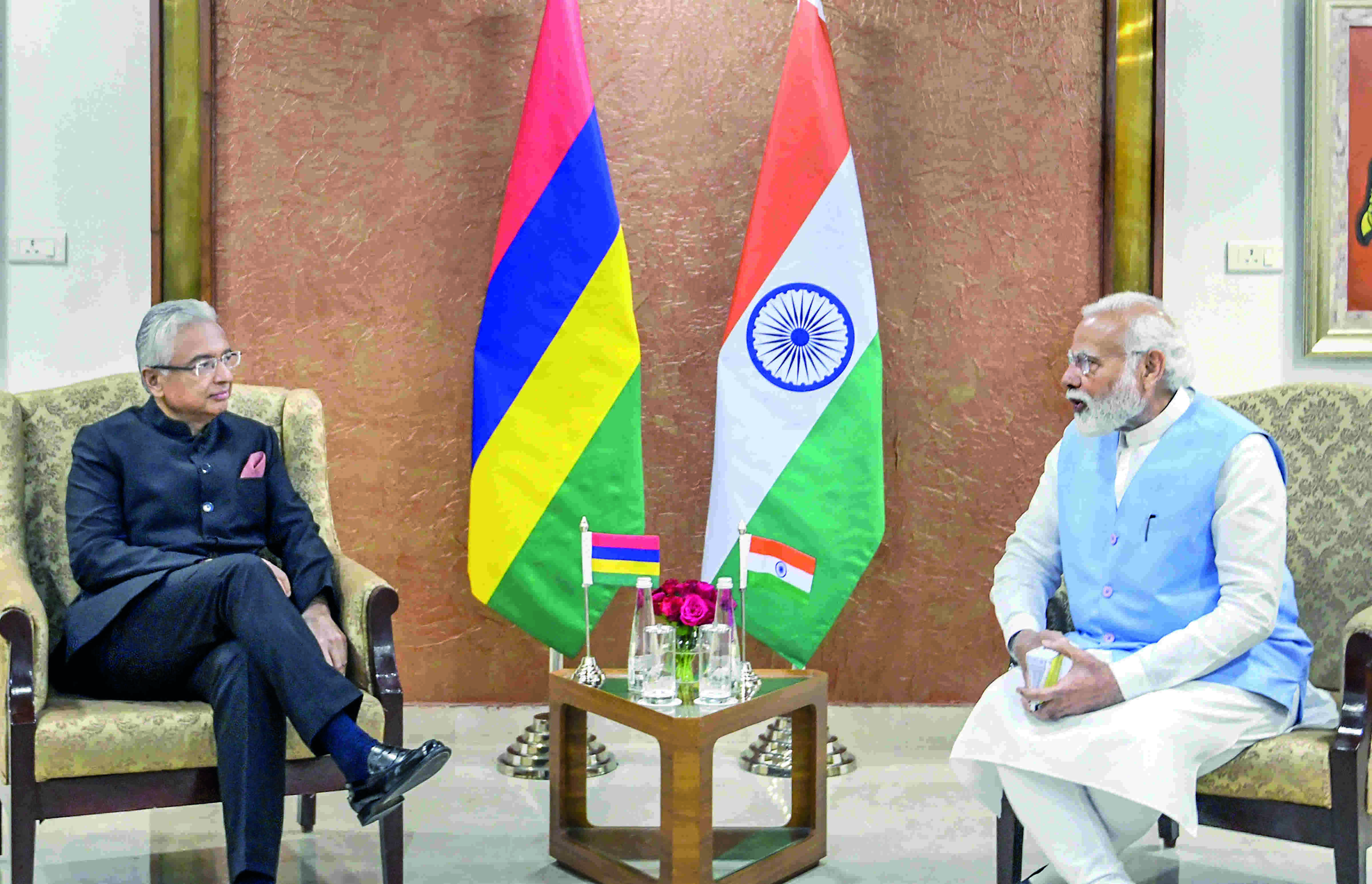 Modi, Mauritius PM Jugnauth discuss bilateral cooperation Modi, Mauritius PM Jugnauth discuss bilateral cooperation