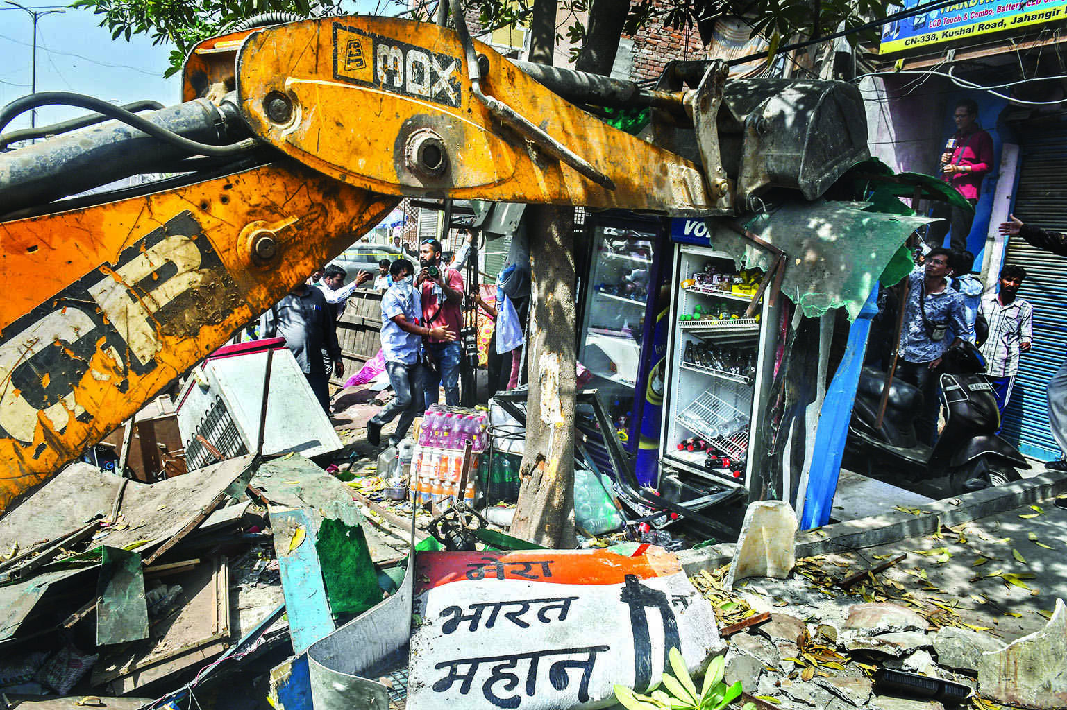 Jahangirpuri: Shops, homes razed despite SC order, North MCD   says clearing encroachment
