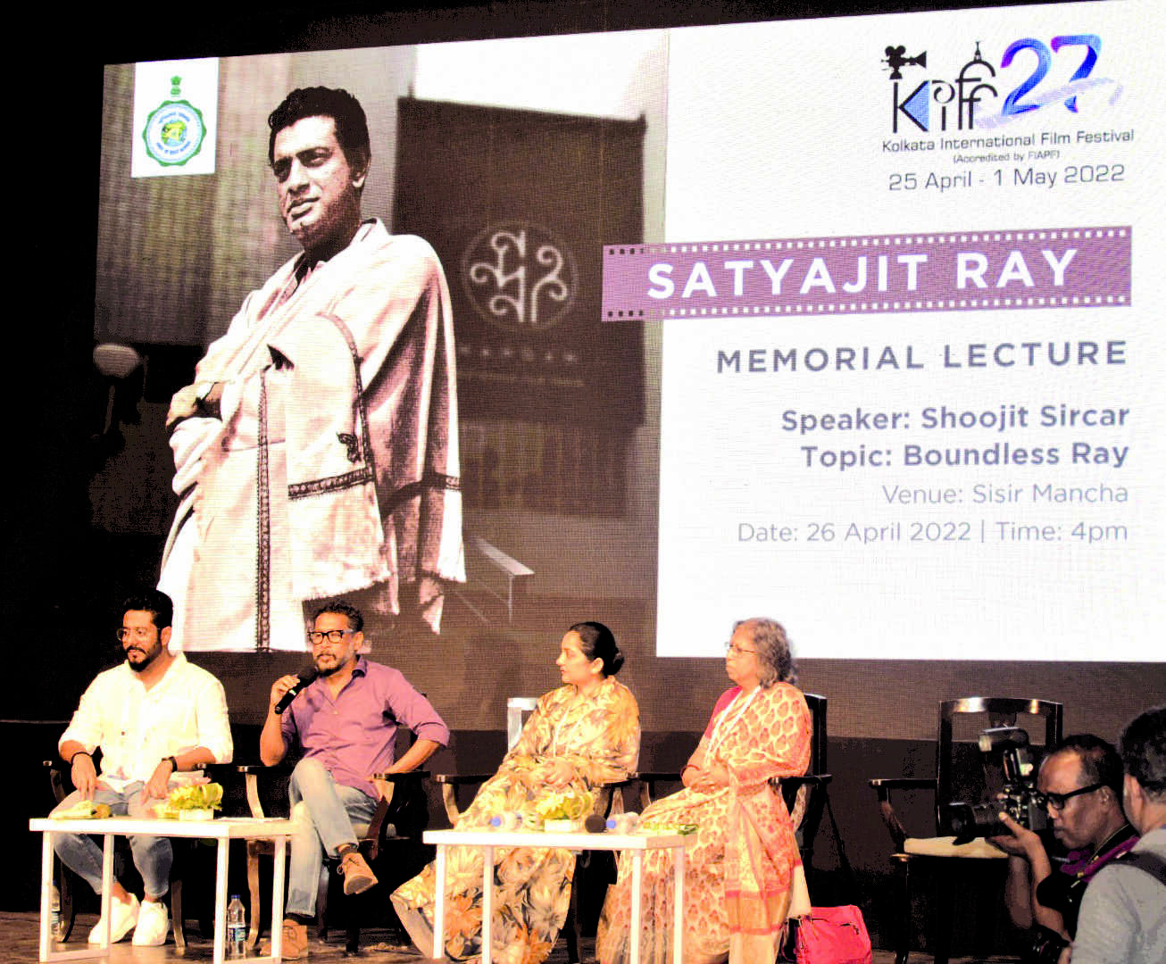 To me, Satyajit Ray symbolises peace and tranquility, says Shoojit Sircar