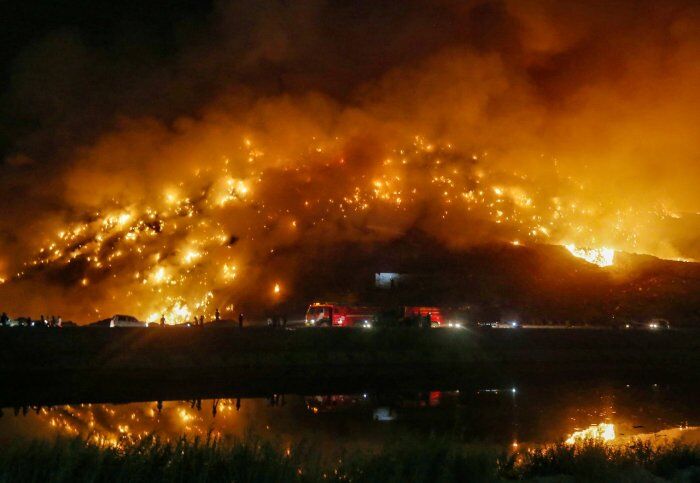 15 hours on, firefighting operation underway at Bhalswa landfill site in north Delhi