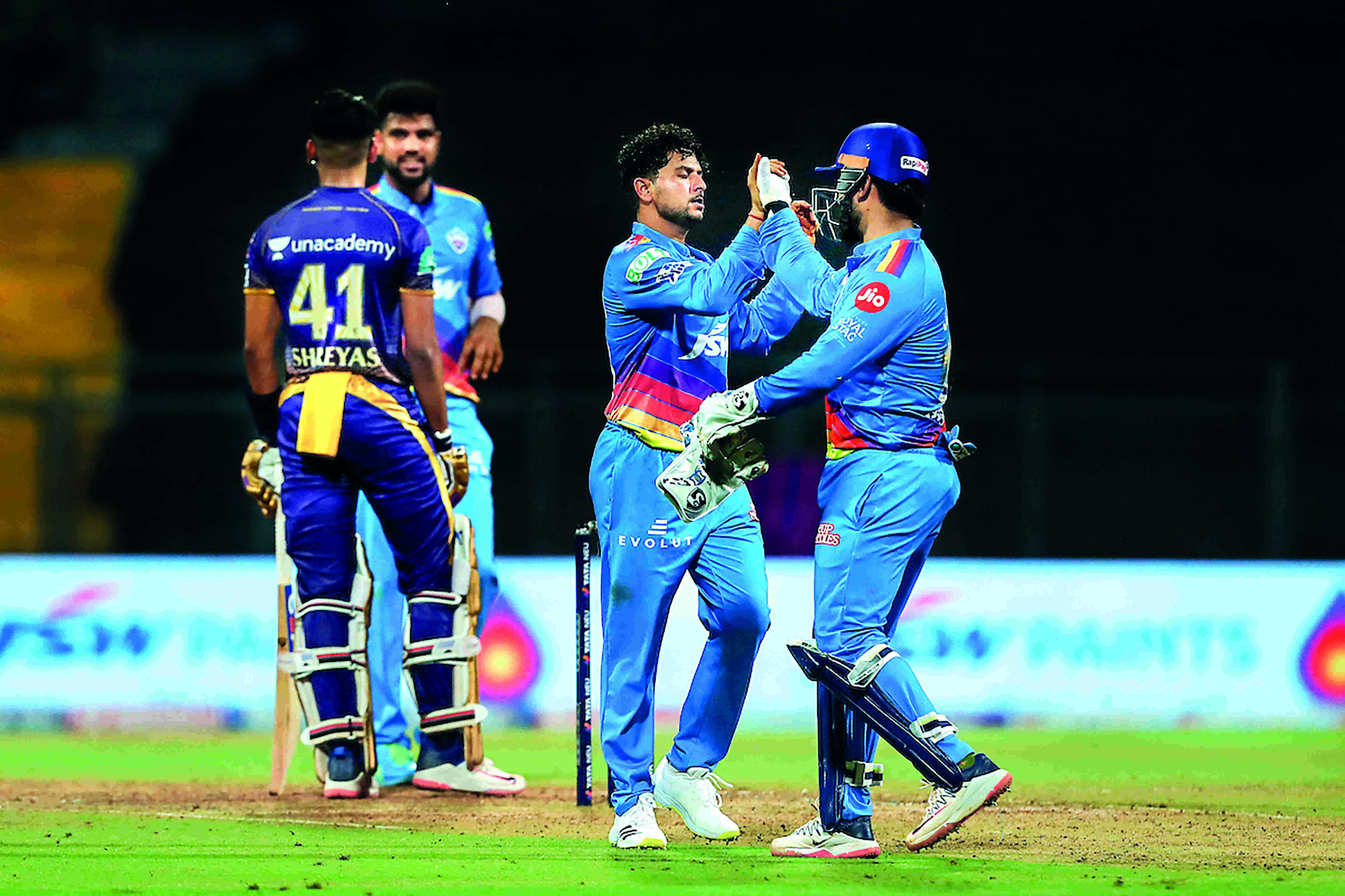 IPL: Delhi Capitals beat Knight Riders by 4 wickets IPL: Delhi Capitals beat Knight Riders by 4 wickets