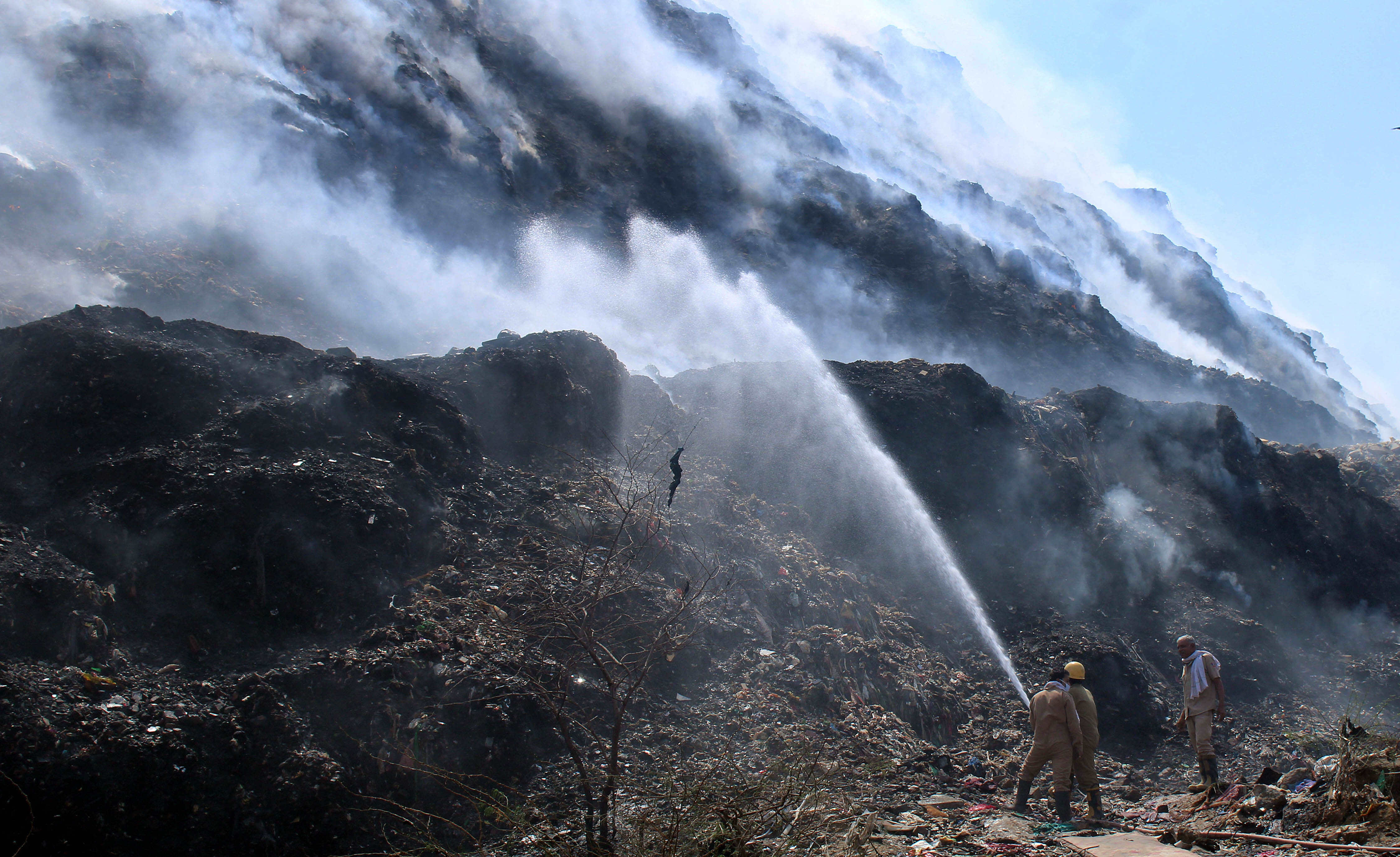 Rs 50 lakh fine on North MCD   as Bhalswa landfill fire rages on