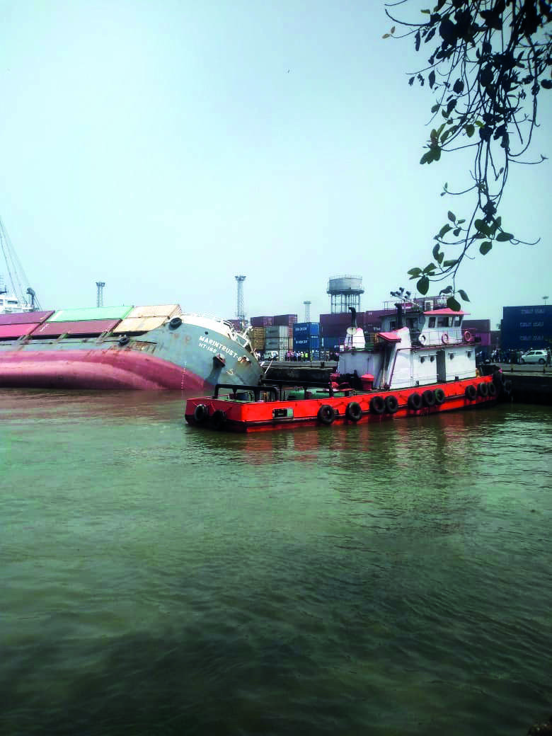 Bdeshi capsized ship abandoned in Kolkata, blocks berth 5; SMP losing Rs 40L per day Bdeshi capsized ship abandoned in Kolkata, blocks berth 5; SMP losing Rs 40L per day