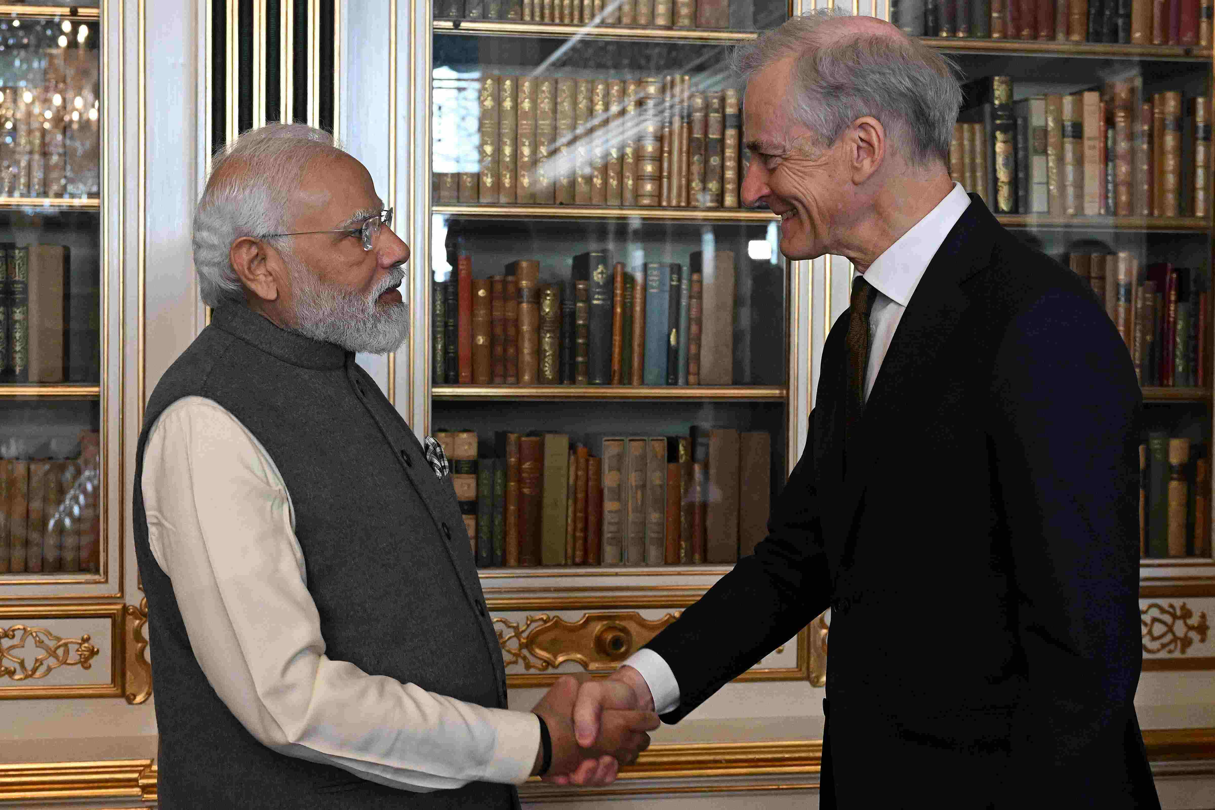 PM Modi meets Norwegian counterpart in Denmark, discusses ways to deepen developmental cooperation PM Modi meets Norwegian counterpart in Denmark, discusses ways to deepen developmental cooperation