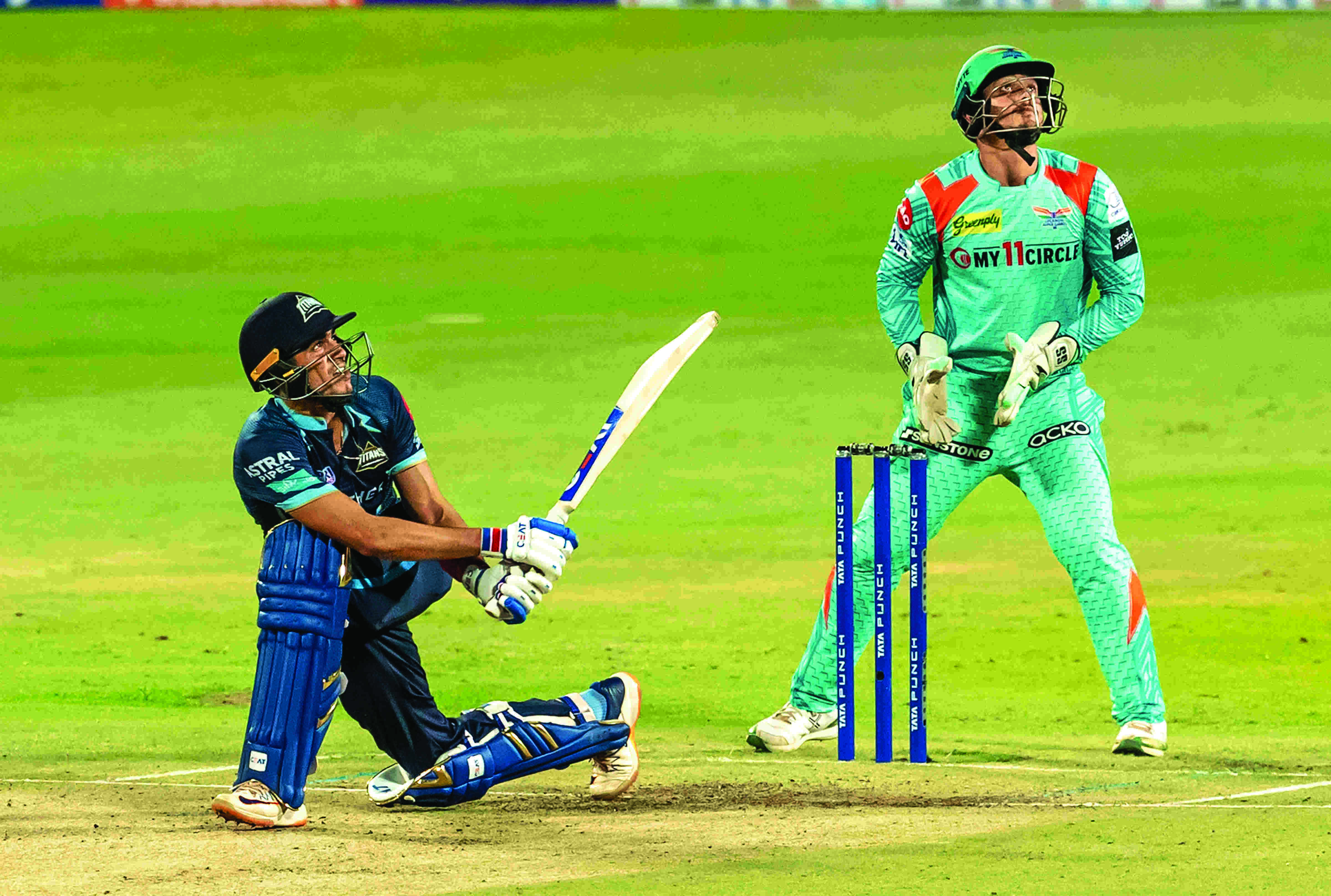 Rashid, Gill star as GT beat LSG by 62 runs to seal play-off berth Rashid, Gill star as GT beat LSG by 62 runs to seal play-off berth
