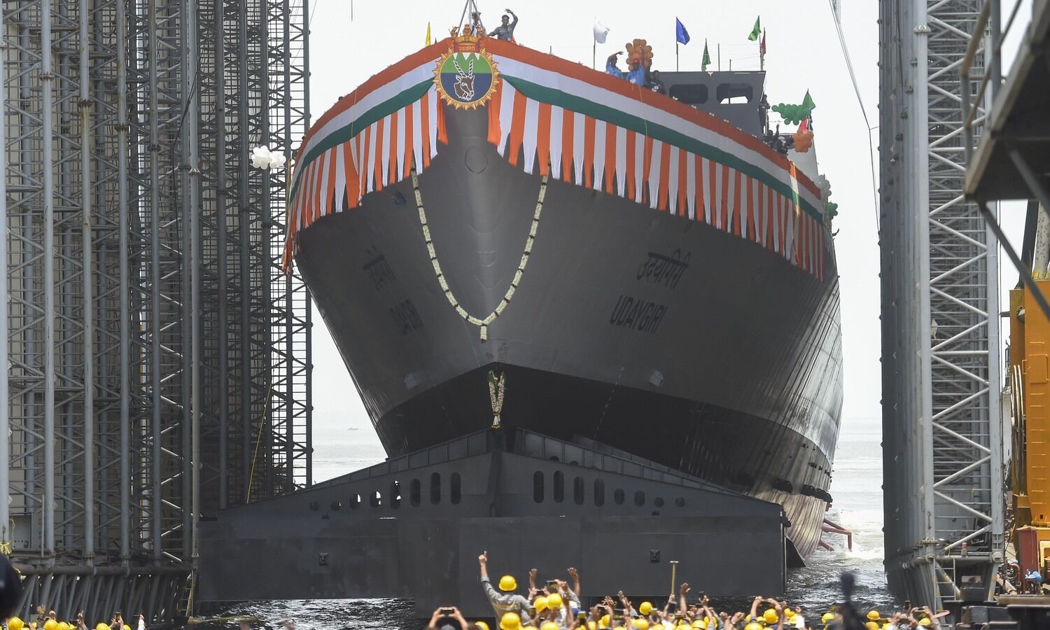 Mumbai: Rajnath Singh launches 2 indigenously built warships