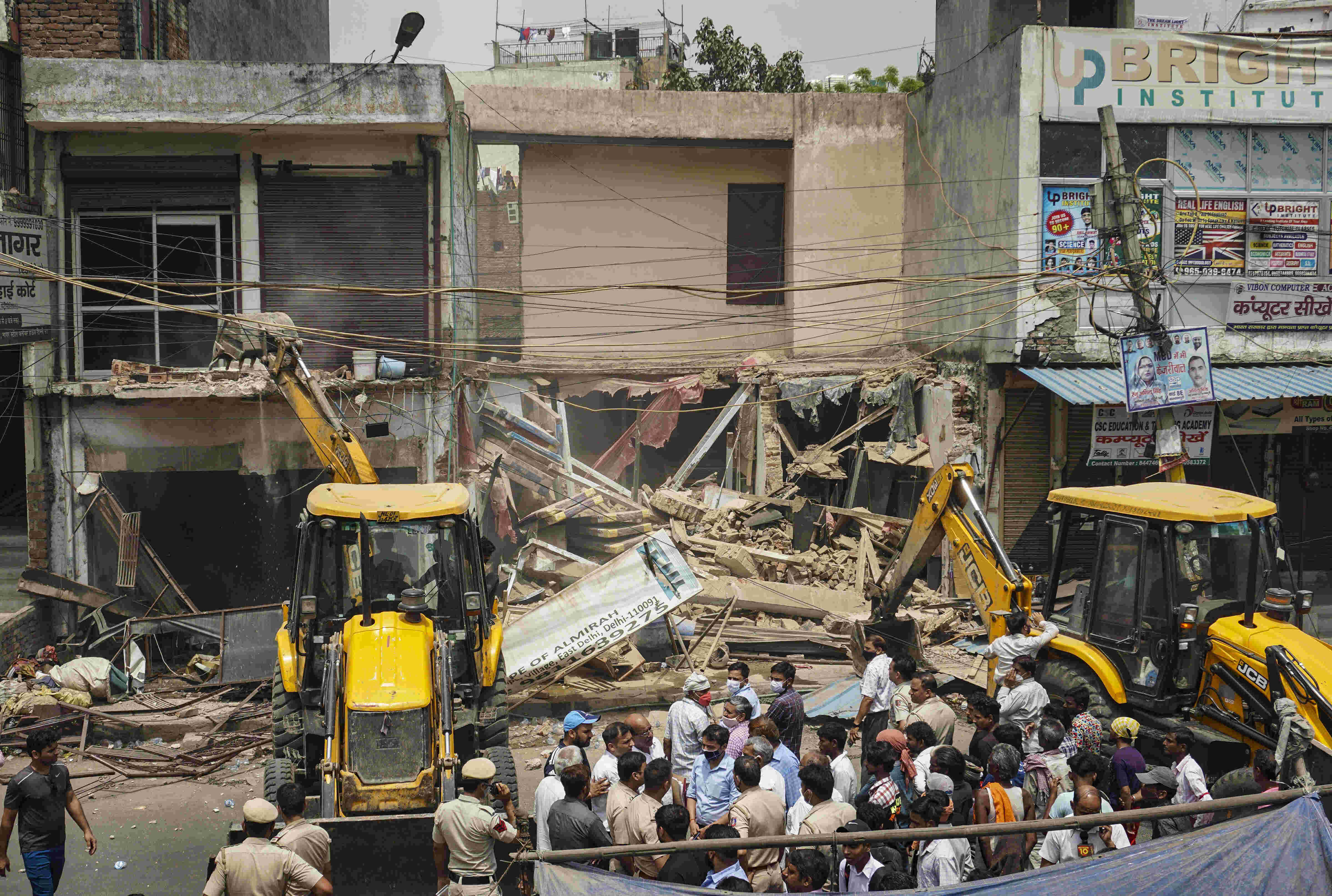 Anti-encroachment drive in Delhis Sultanpuri cancelled due to unavailability of police force Anti-encroachment drive in Delhis Sultanpuri cancelled due to unavailability of police force