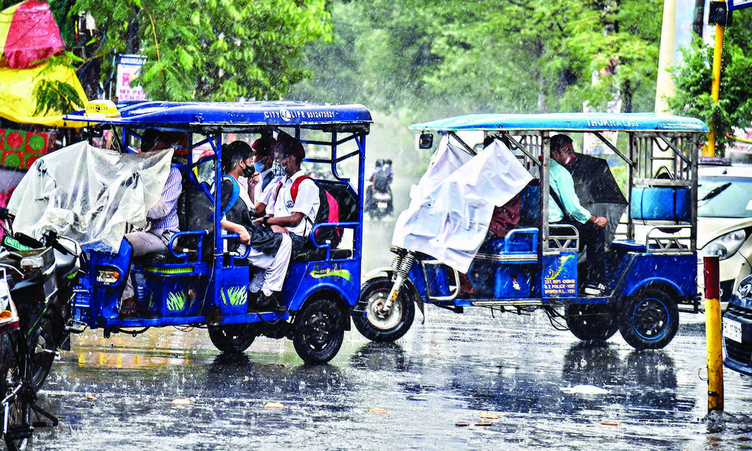 Respite from heat as city receives thundershowers