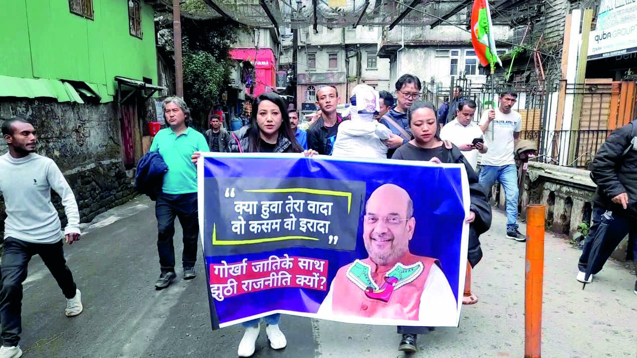 Permanent Political Solution in Hills: Centre just giving empty assurances, says BGSP Permanent Political Solution in Hills: Centre just giving empty assurances, says BGSP