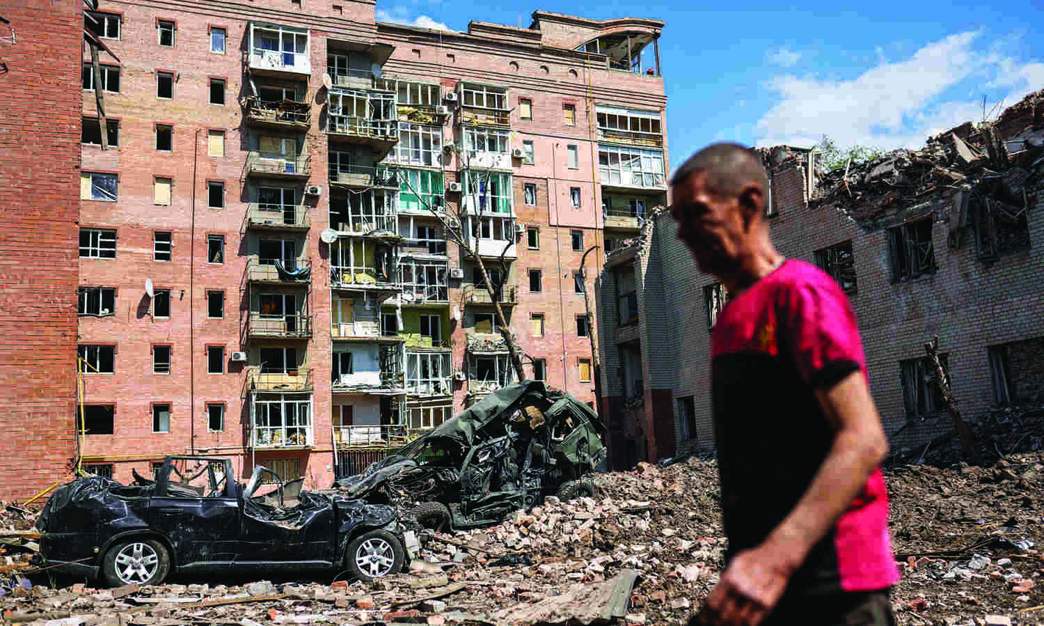 Scars of war seem to be everywhere in Ukraine