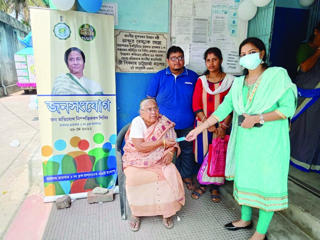 Janasanjog: 489 grievances resolved in camps held at 29 blocks in South 24-Pgns Janasanjog: 489 grievances resolved in camps held at 29 blocks in South 24-Pgns