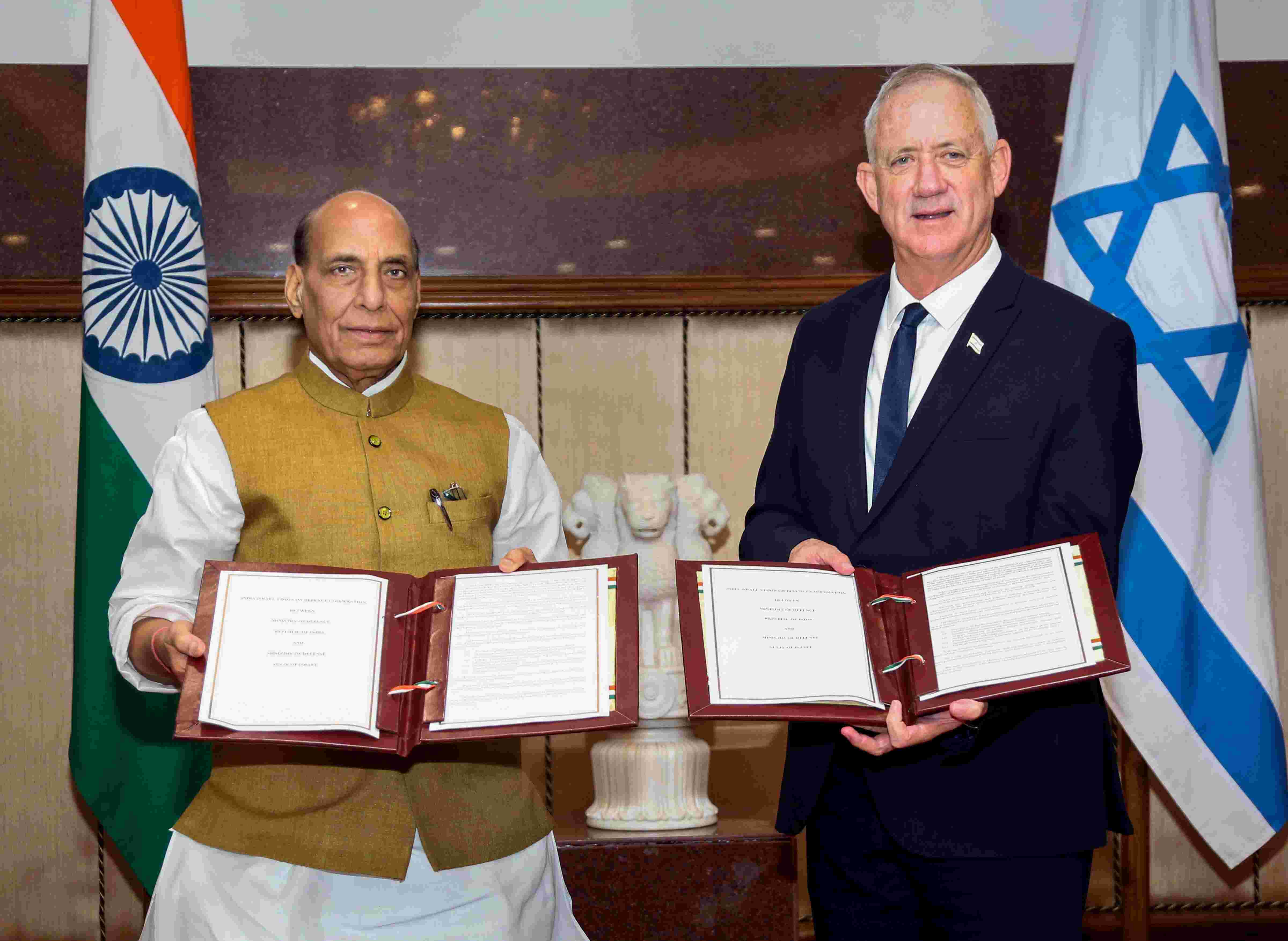 Rajnath holds productive talks with visiting Israeli defence minister