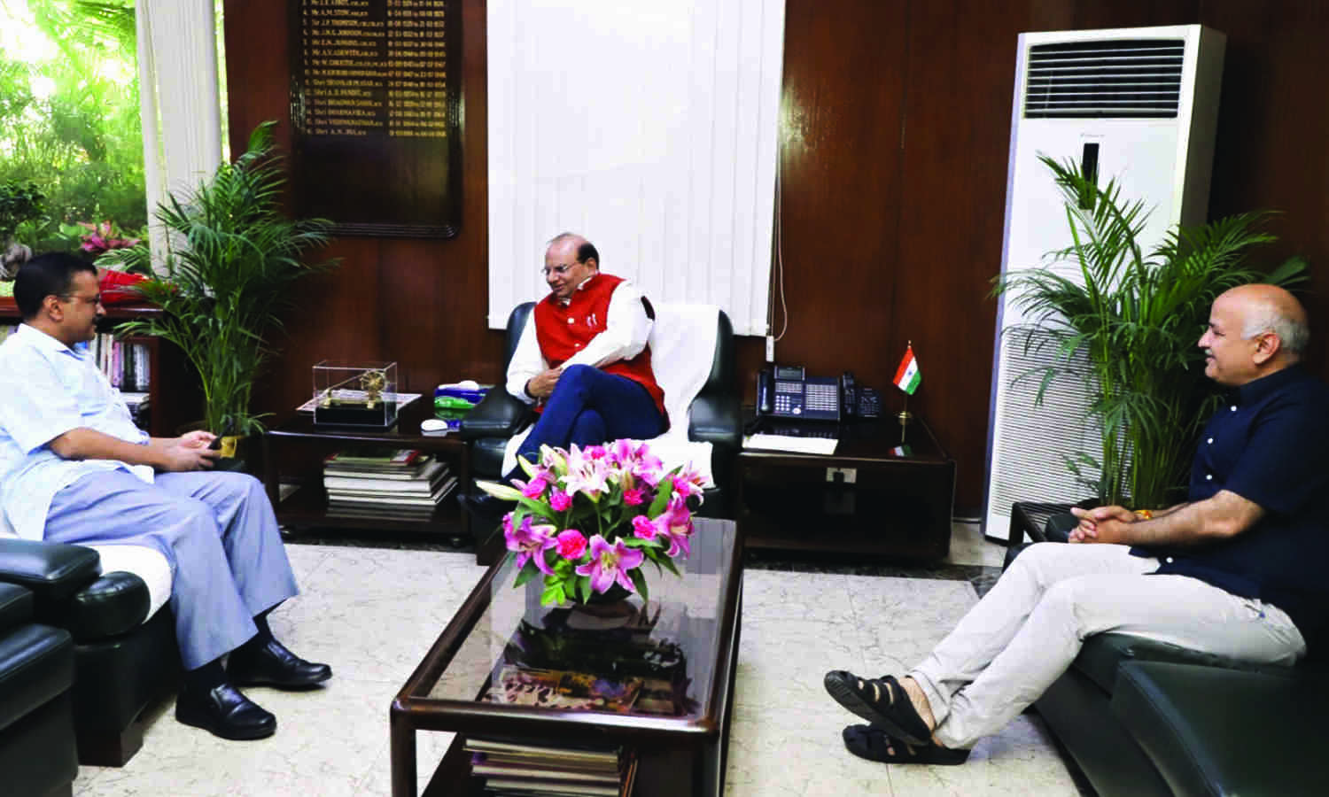 Take steps to prevent waterlogging during monsoon: LG, CM to officials