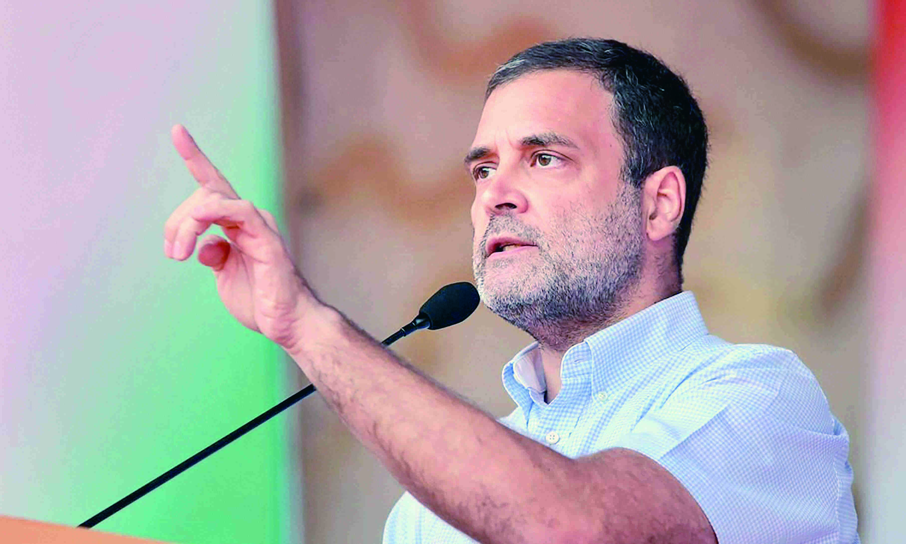 Govt betraying country: Rahul on Chinese infra at border Govt betraying country: Rahul on Chinese infra at border