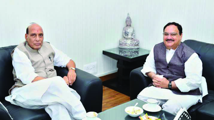 Nadda, Rajnath to hold talks with allies, Oppn to build consensus on candidate Nadda, Rajnath to hold talks with allies, Oppn to build consensus on candidate