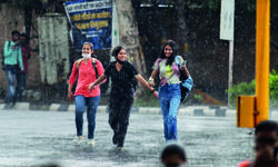 Pre-monsoon showers bring mercury down