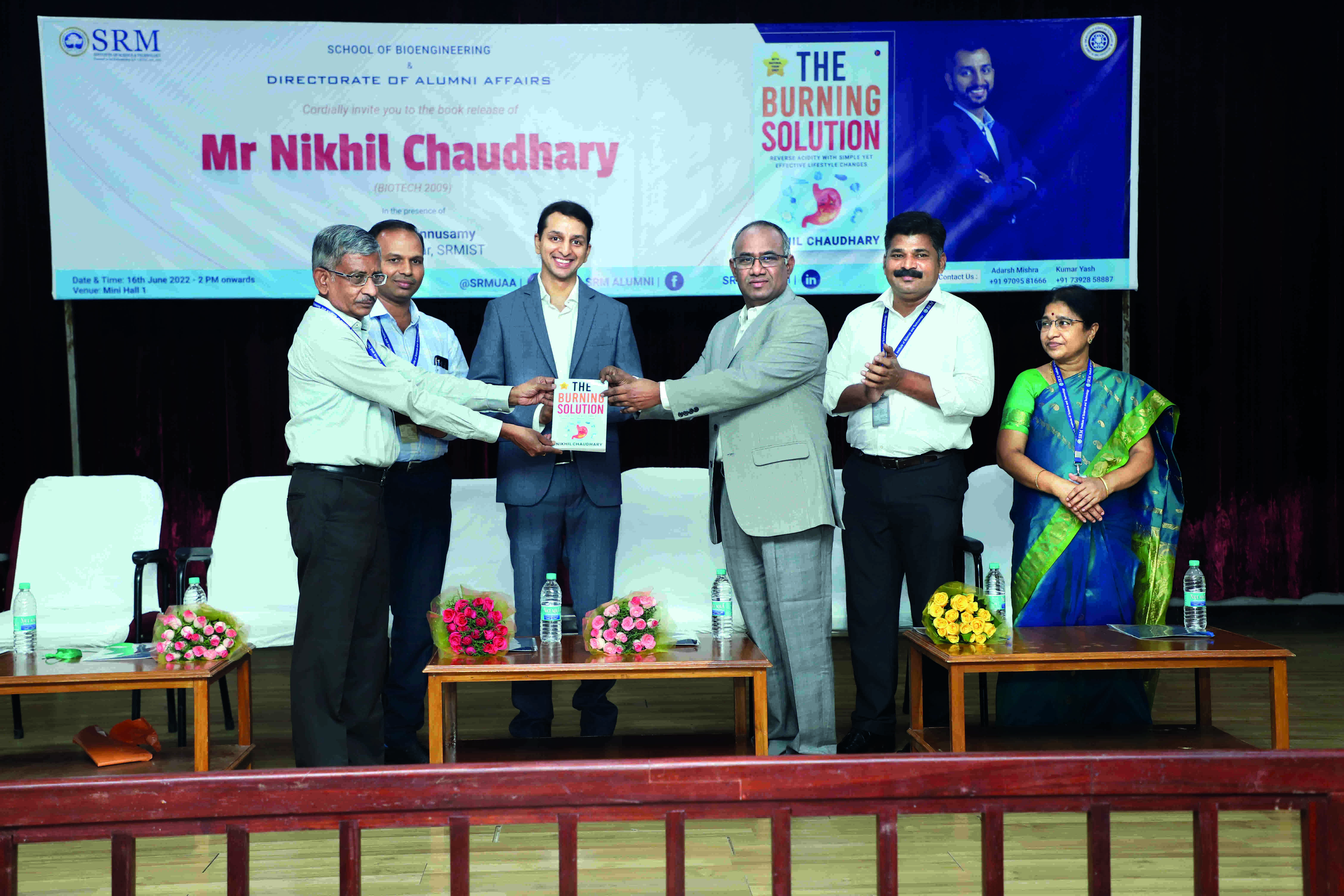SRM Alumni releases book The Burning Solution on fixing acidity SRM Alumni releases book The Burning Solution on fixing acidity