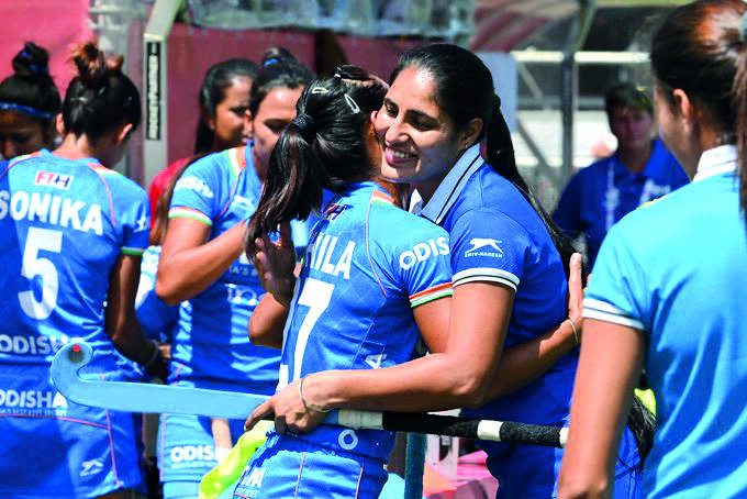 Indian womens team register famous win over Argentina Indian womens team register famous win over Argentina