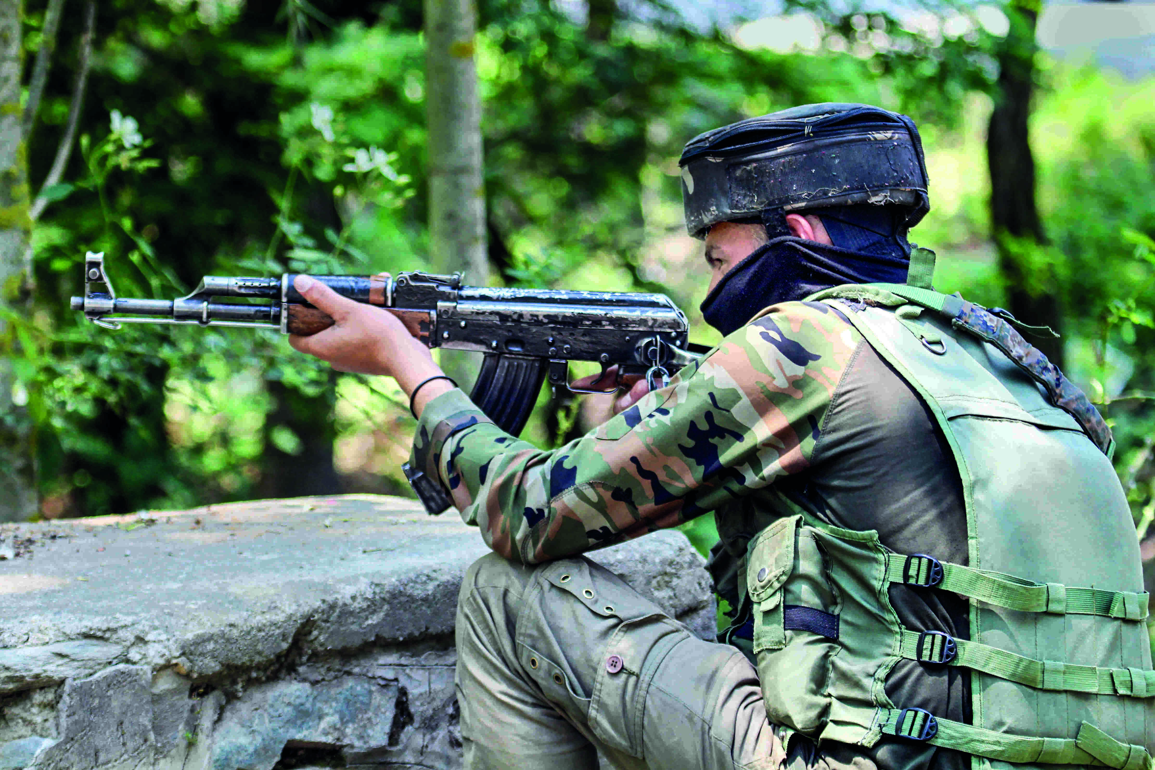 Four terrorists killed in two encounters in Kashmir Four terrorists killed in two encounters in Kashmir