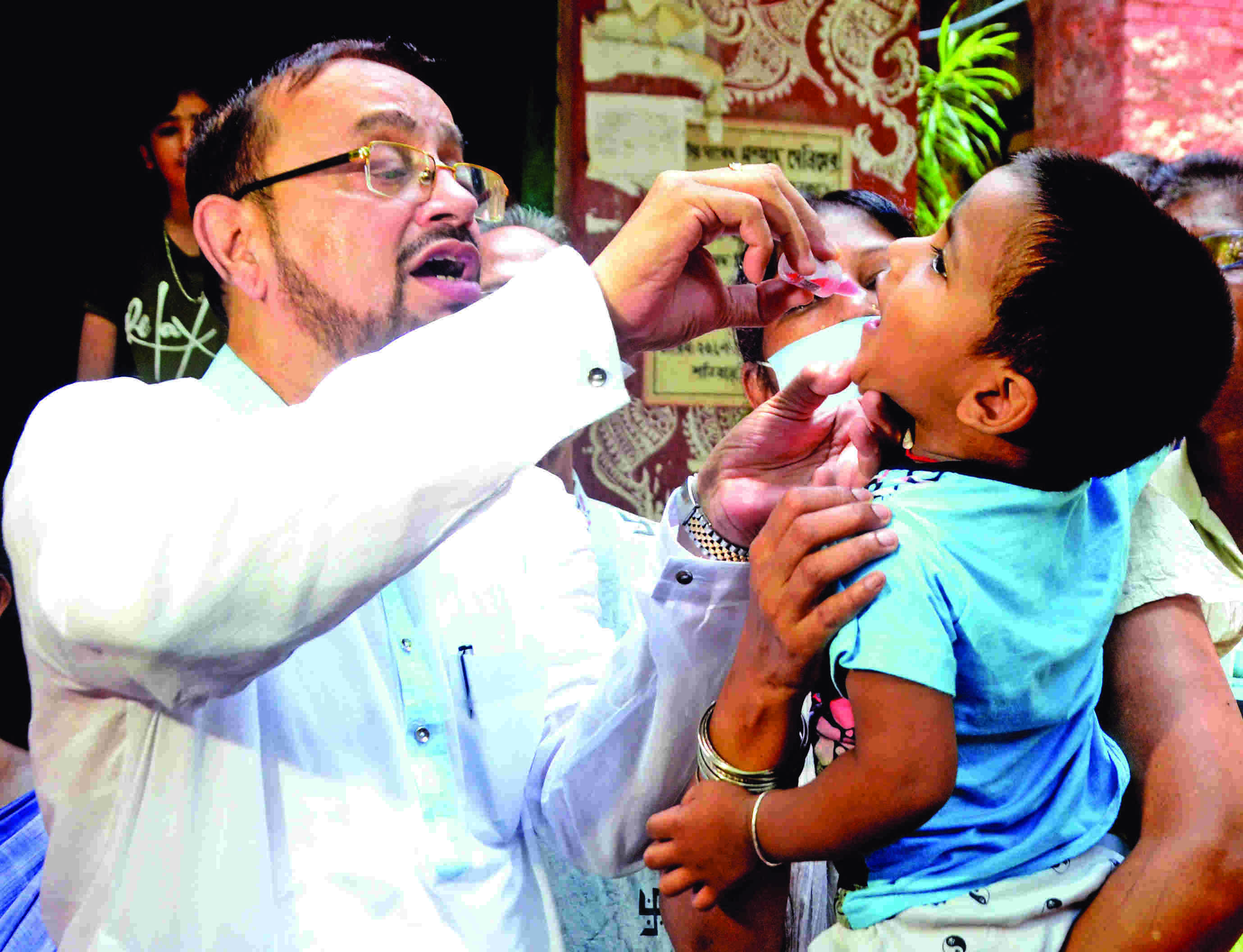 Over 9K kids given polio vaccine in city