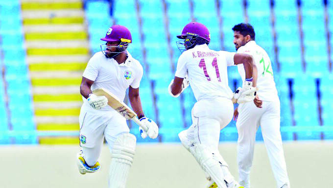 John Campbell hits winning six as West Indies beat Bdesh in first Test John Campbell hits winning six as West Indies beat Bdesh in first Test
