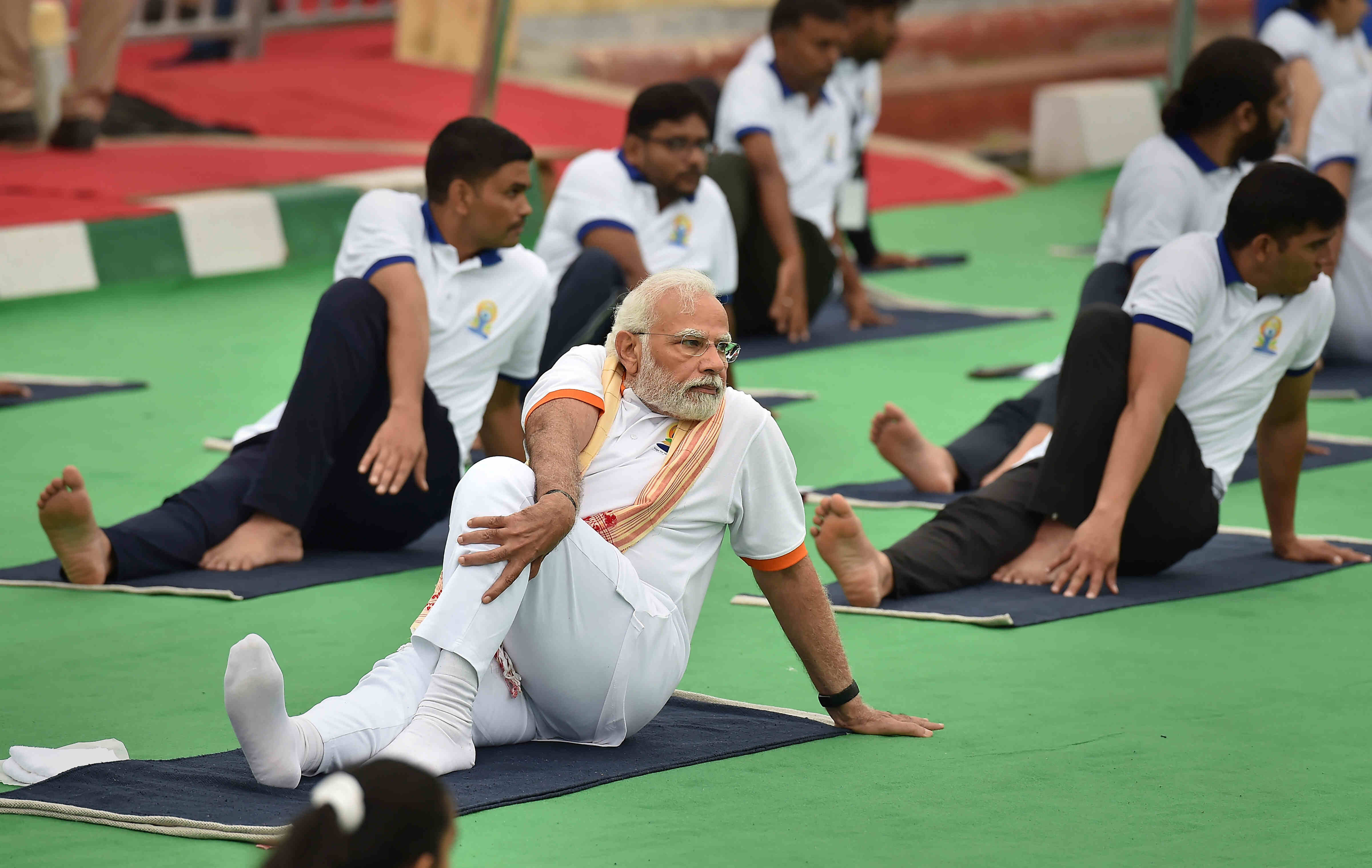 PM leads Yoga Day celebrations, says it is forming basis for international cooperation PM leads Yoga Day celebrations, says it is forming basis for international cooperation