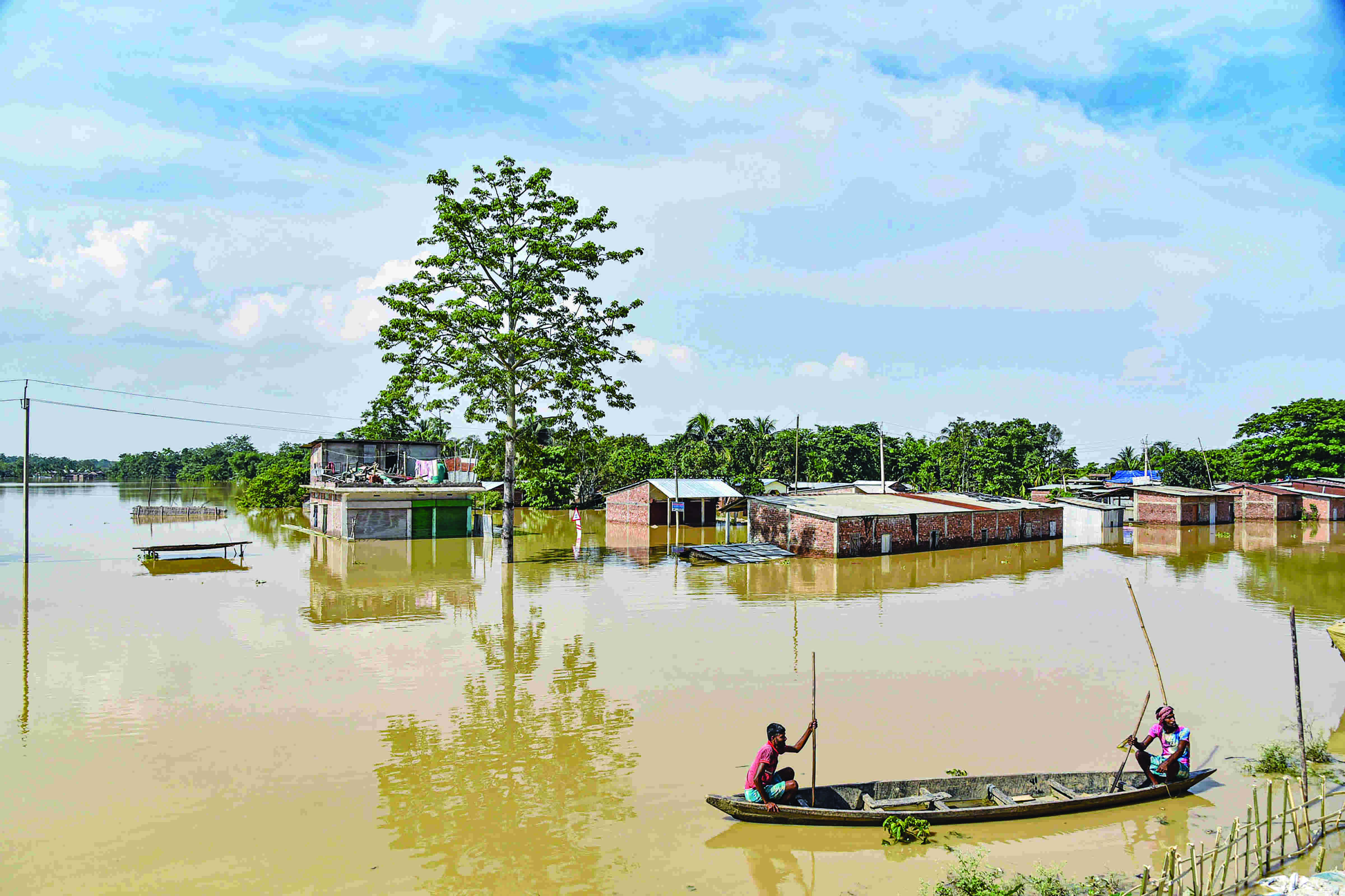 7 more die, CM makes aerial survey of Silchar town 7 more die, CM makes aerial survey of Silchar town